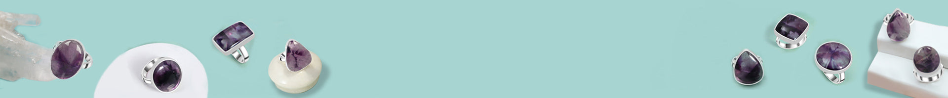 Amethyst Lace Agate Rings