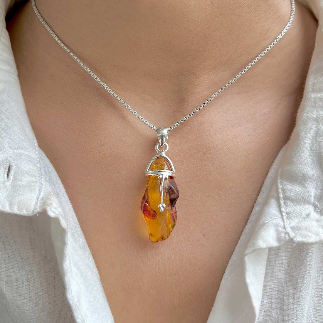 Amber Pendant-(AMB-P-7.)