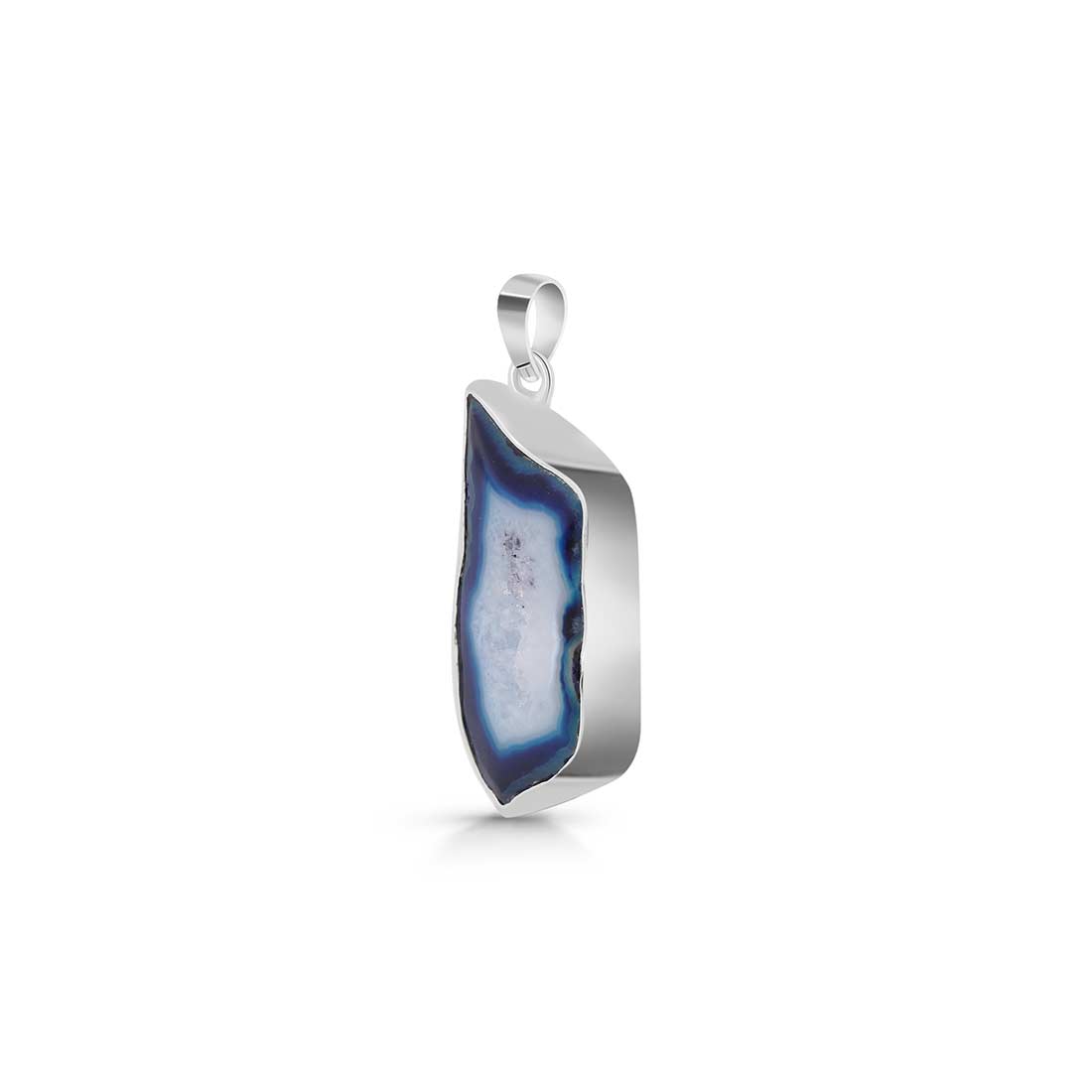 Blue Agate Pendant-(ABU-P-28.)