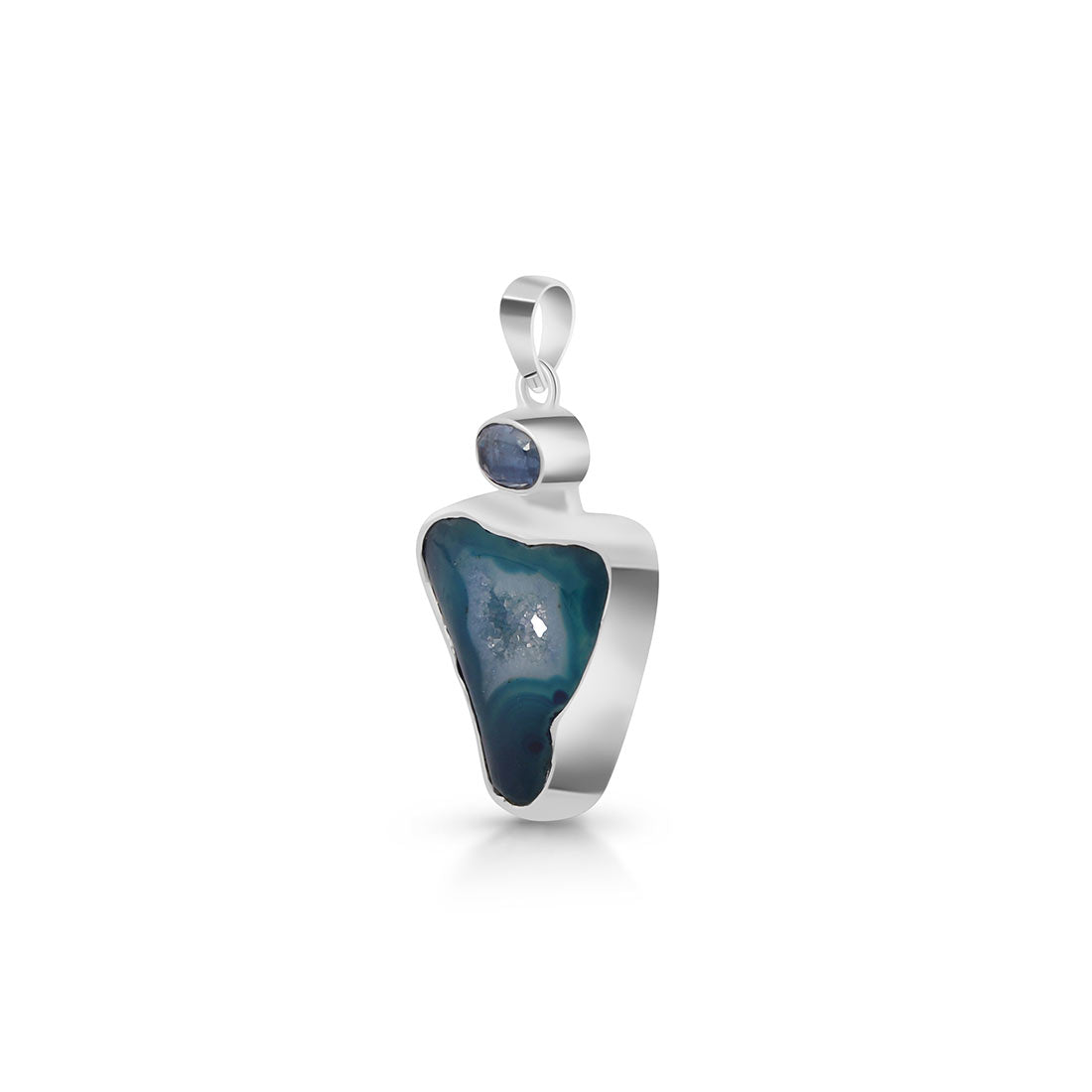 Blue Agate Pendant-(ABU-P-29.)