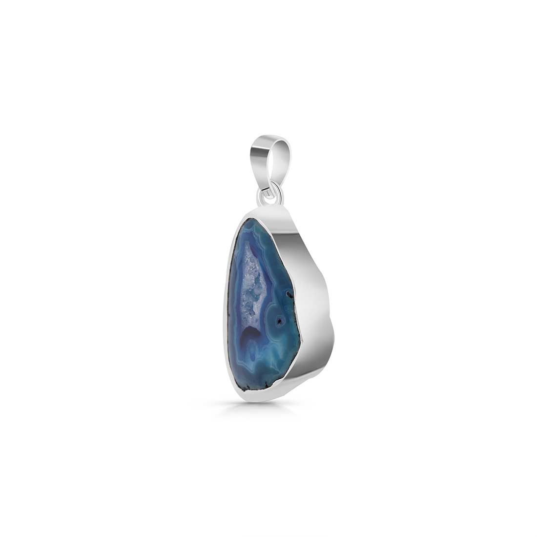 Blue Agate Pendant-(ABU-P-4.)