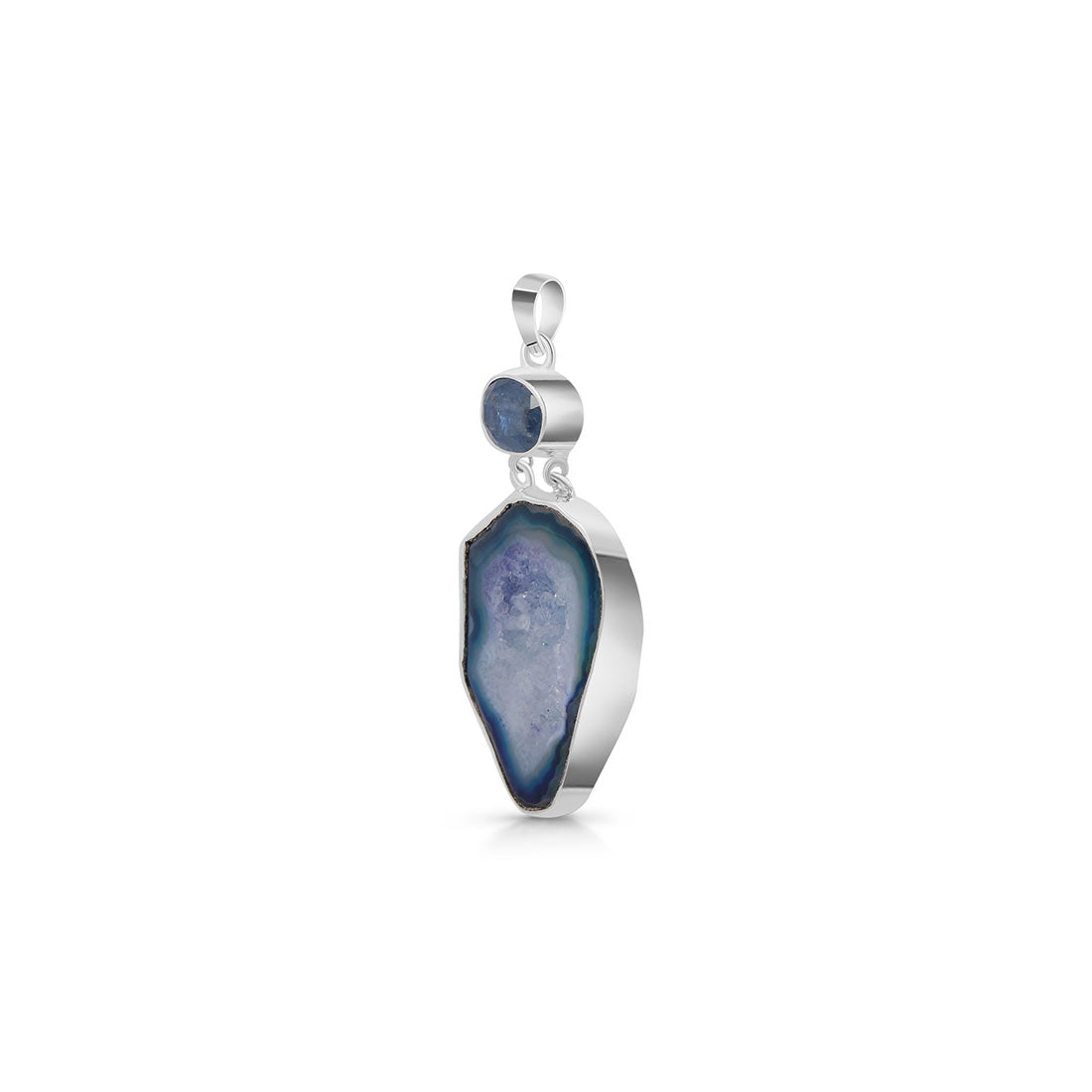 Blue Agate Pendant-(ABU-P-43.)
