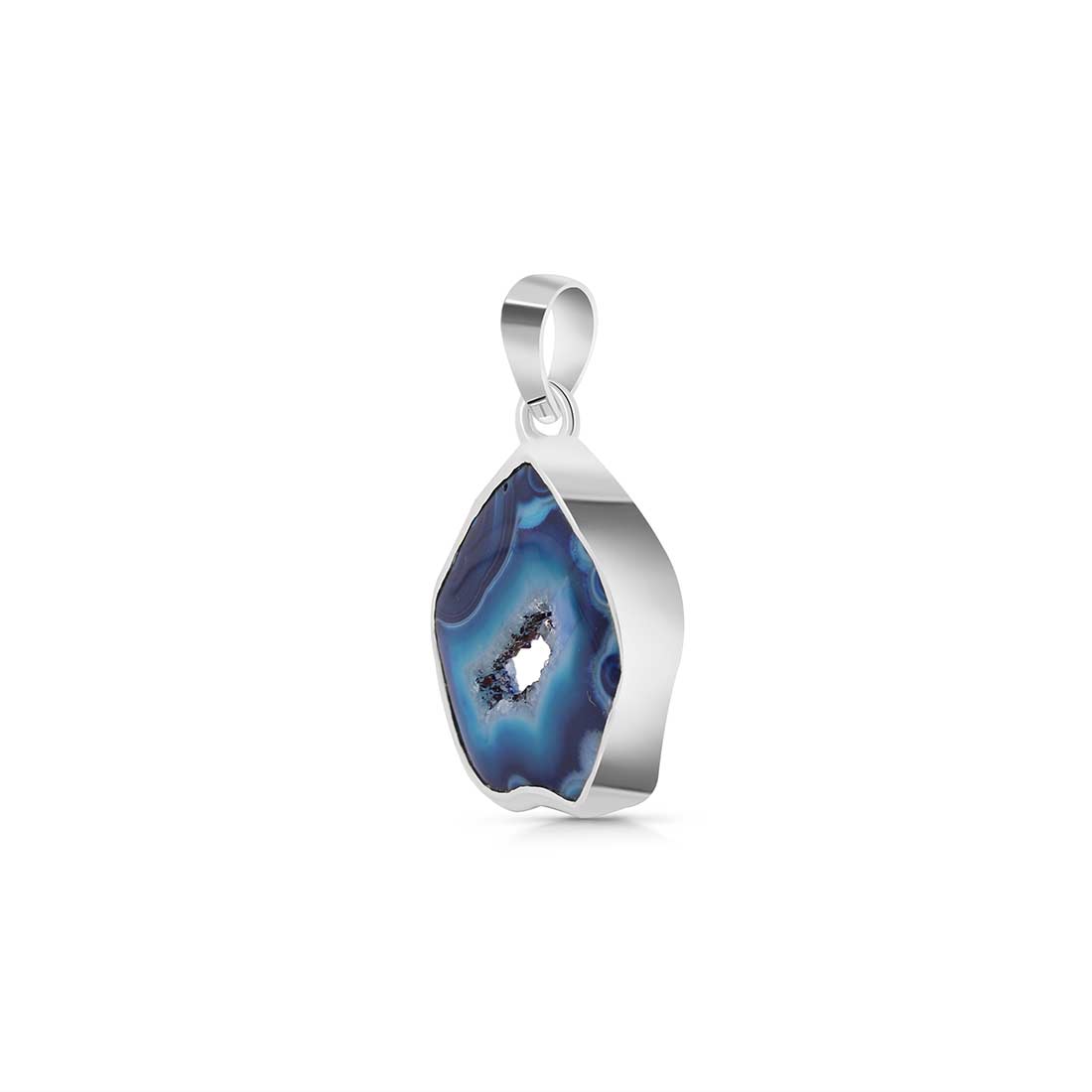 Blue Agate Pendant-(ABU-P-7.)