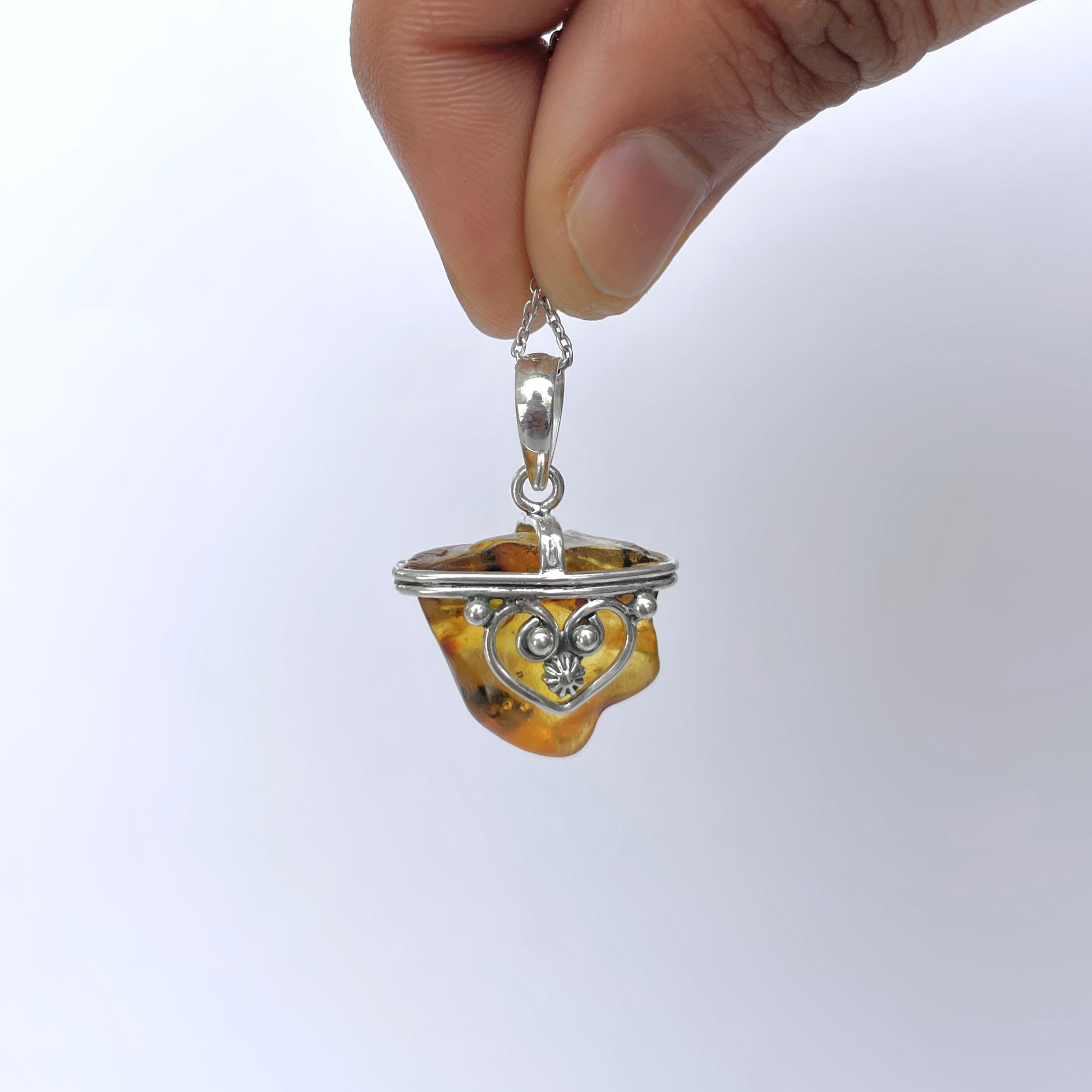 Amber Pendant-(AMB-P-116.)
