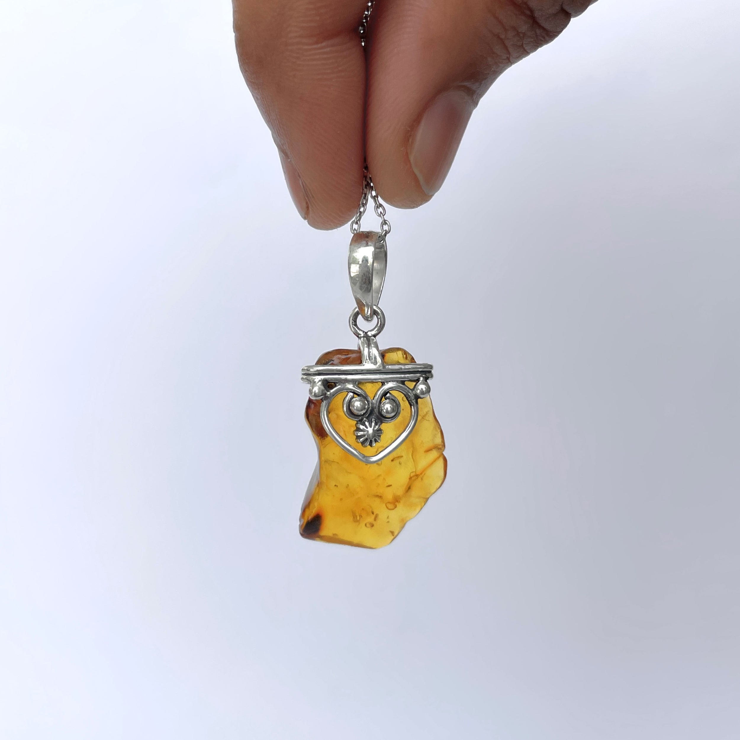 Amber Pendant-(AMB-P-118.)