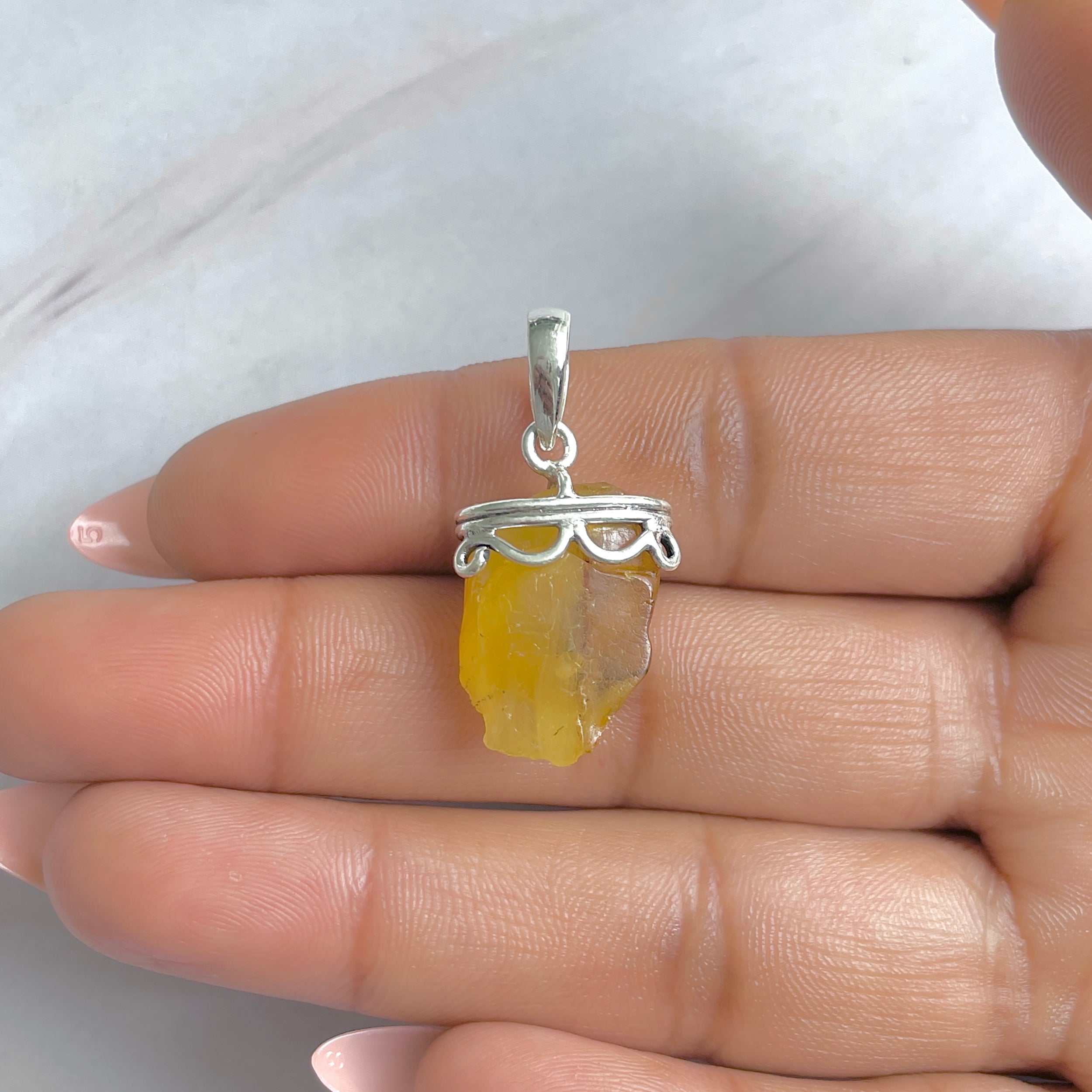 Amber Pendant-(AMB-P-119.)
