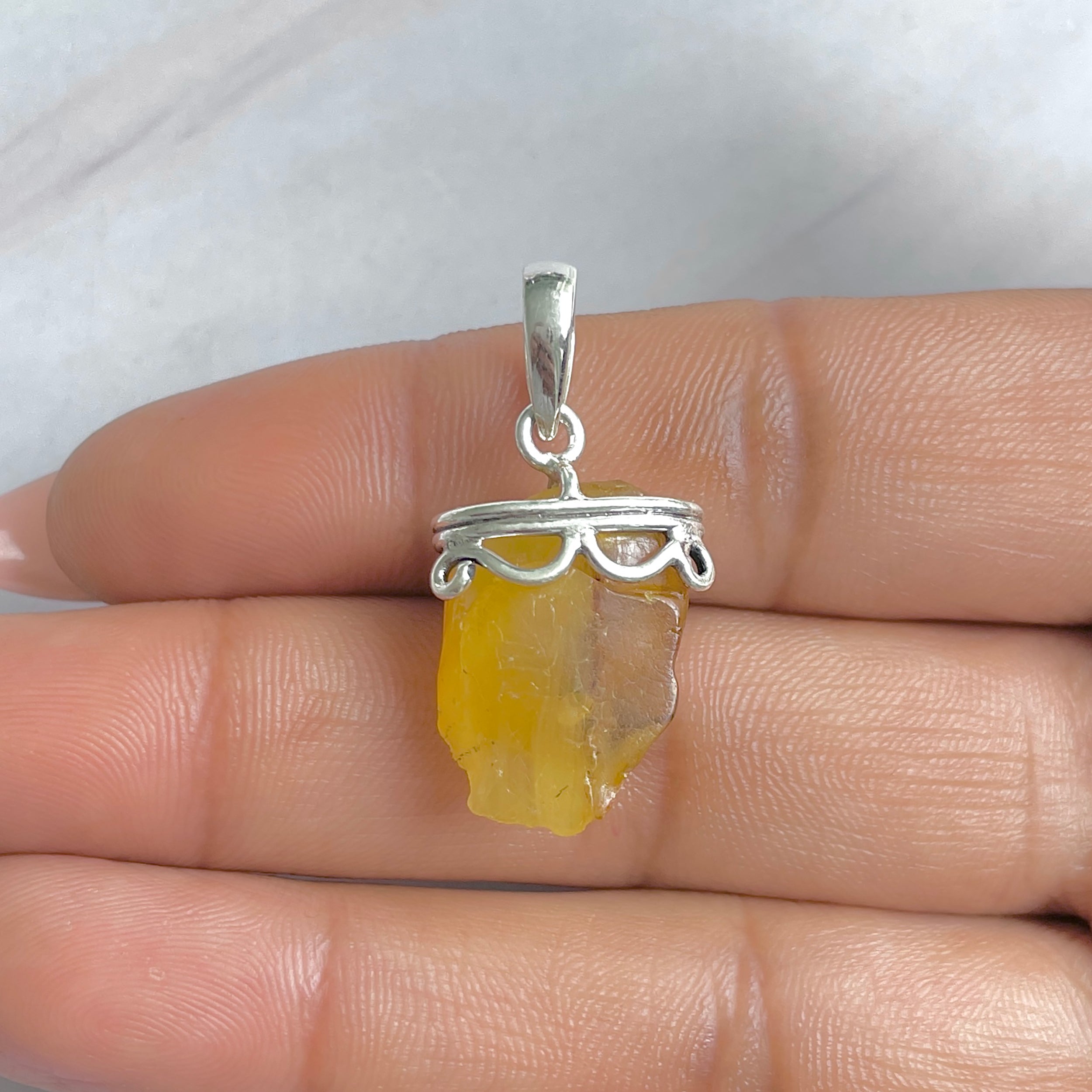 Amber Pendant-(AMB-P-119.)