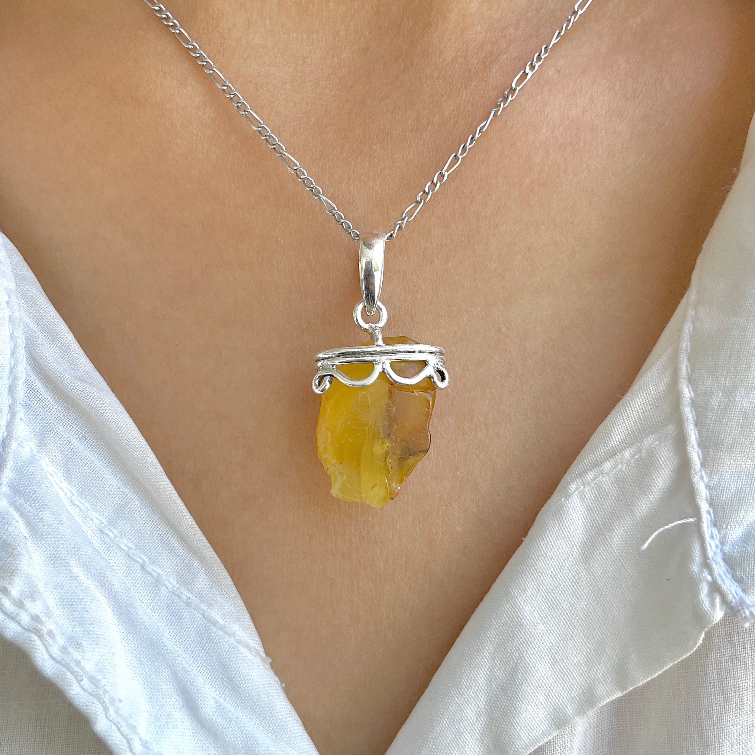Amber Pendant-(AMB-P-119.)