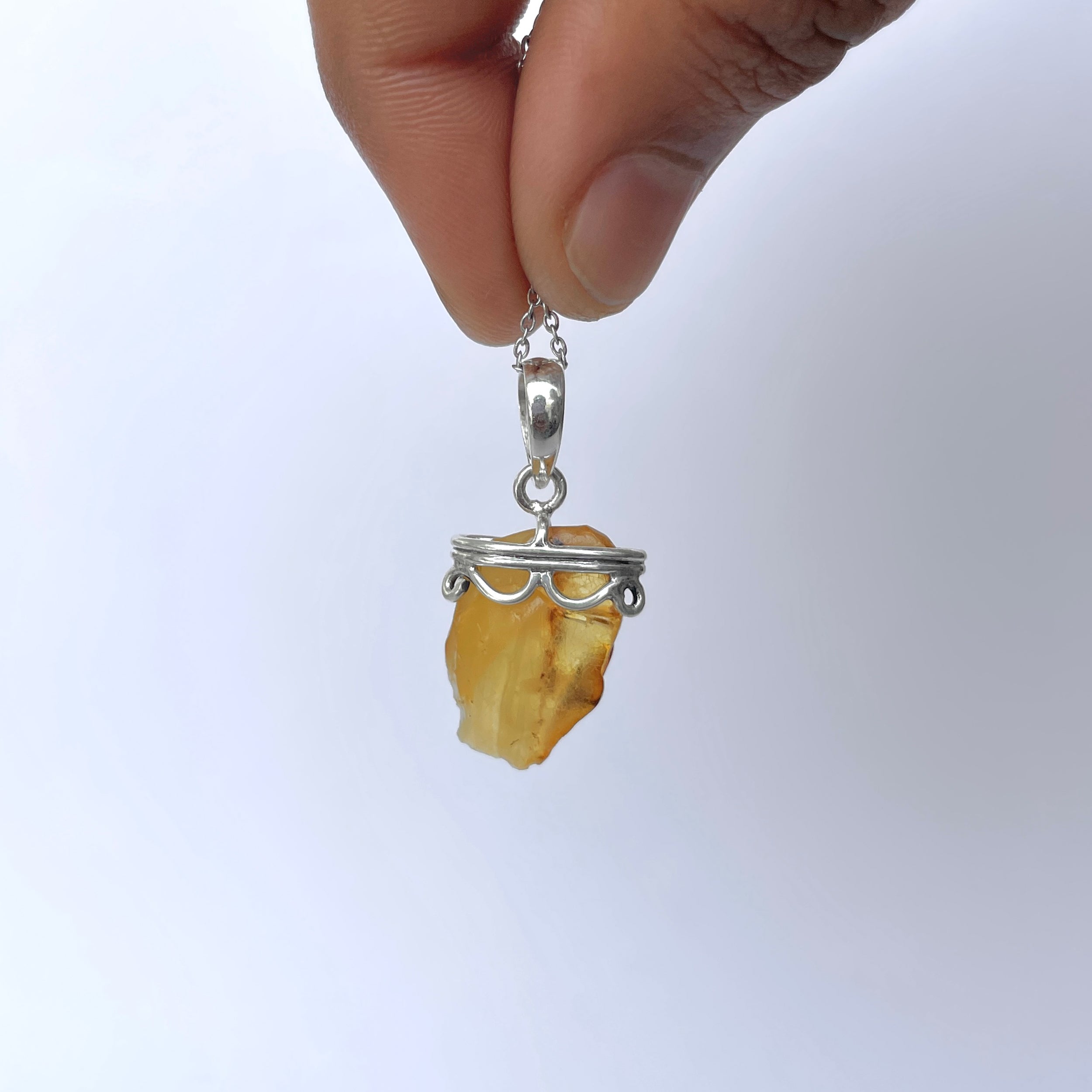 Amber Pendant-(AMB-P-119.)