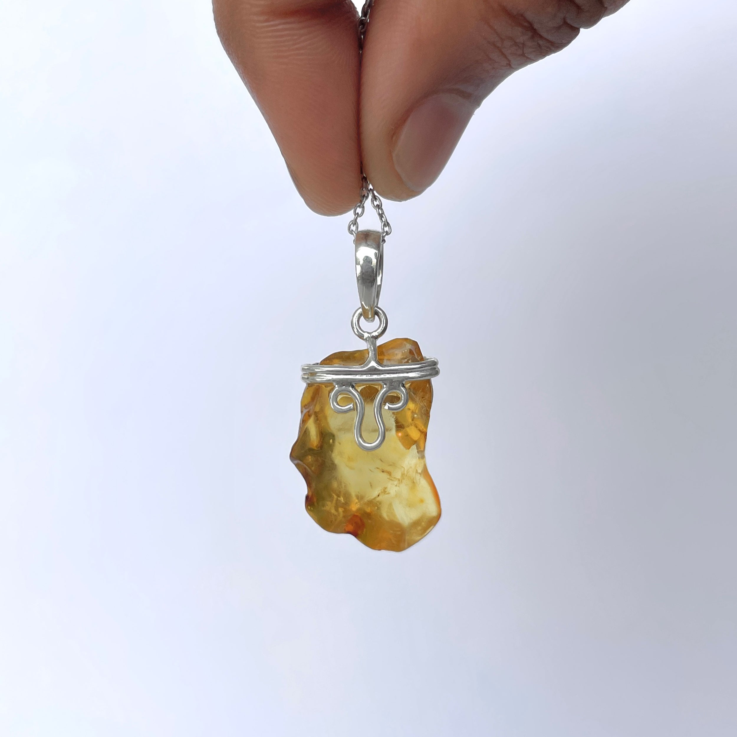 Amber Pendant-(AMB-P-121.)