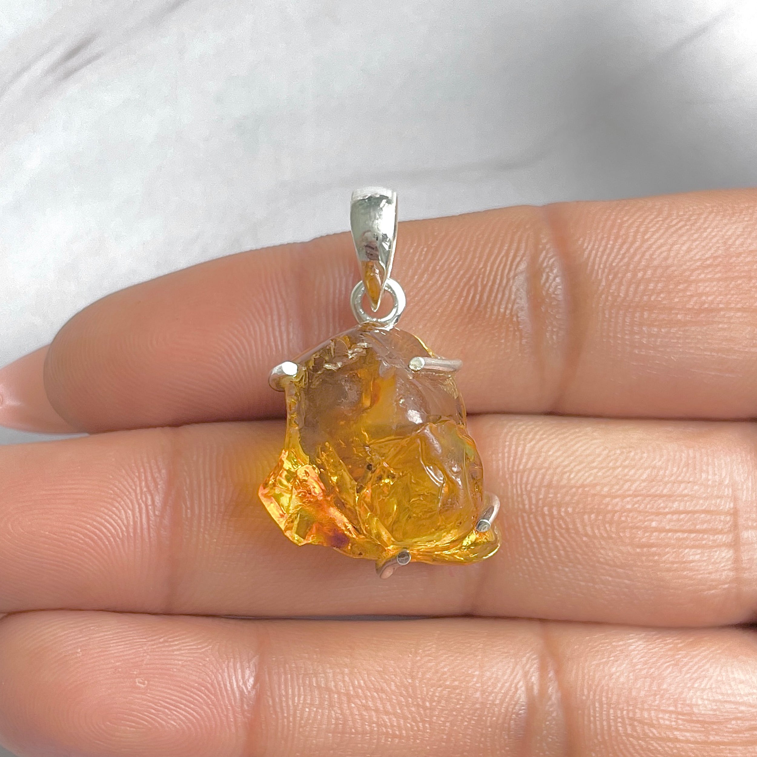 Amber Pendant-(AMB-P-122.)
