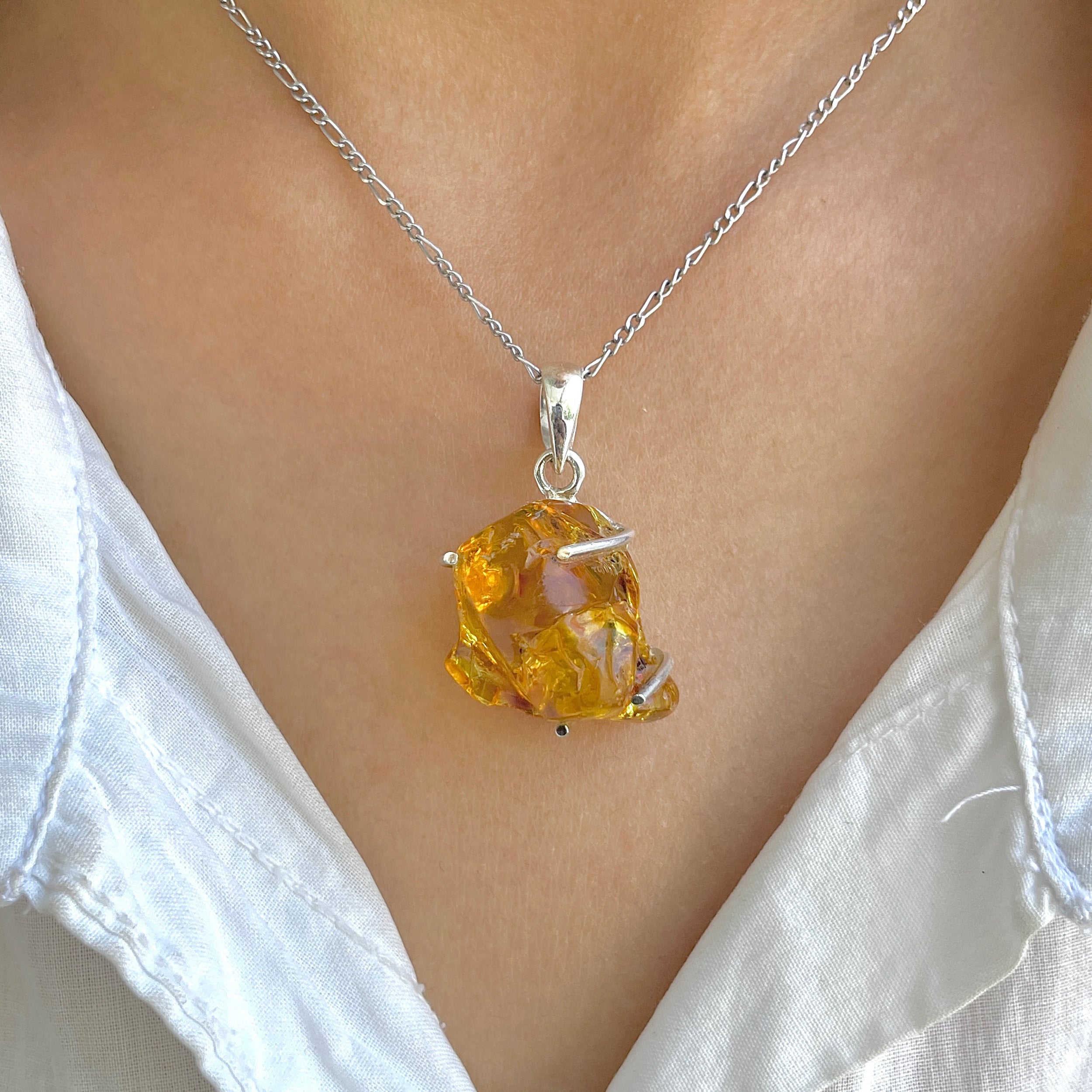 Amber Pendant-(AMB-P-122.)