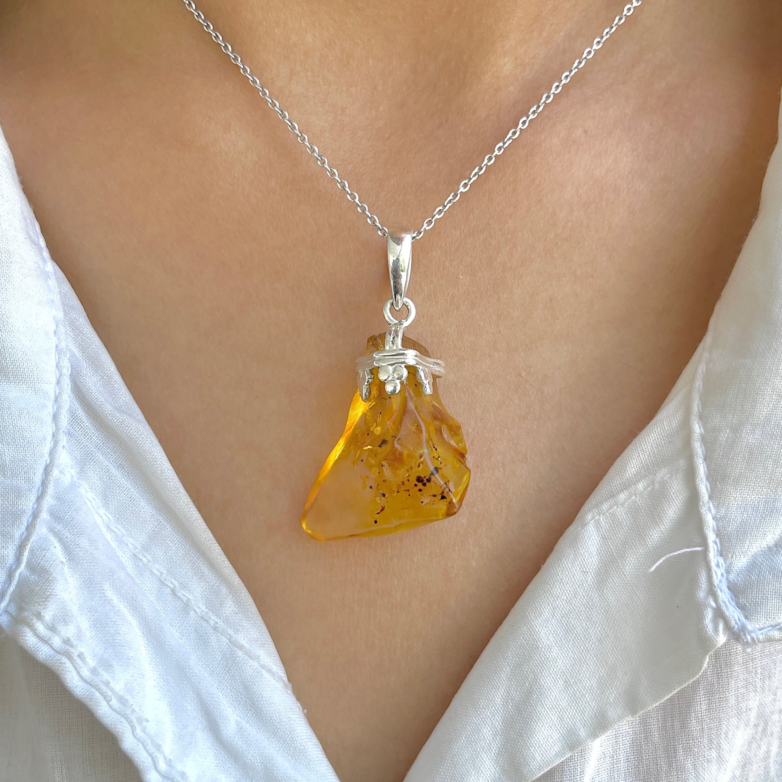 Amber Pendant-(AMB-P-123.)