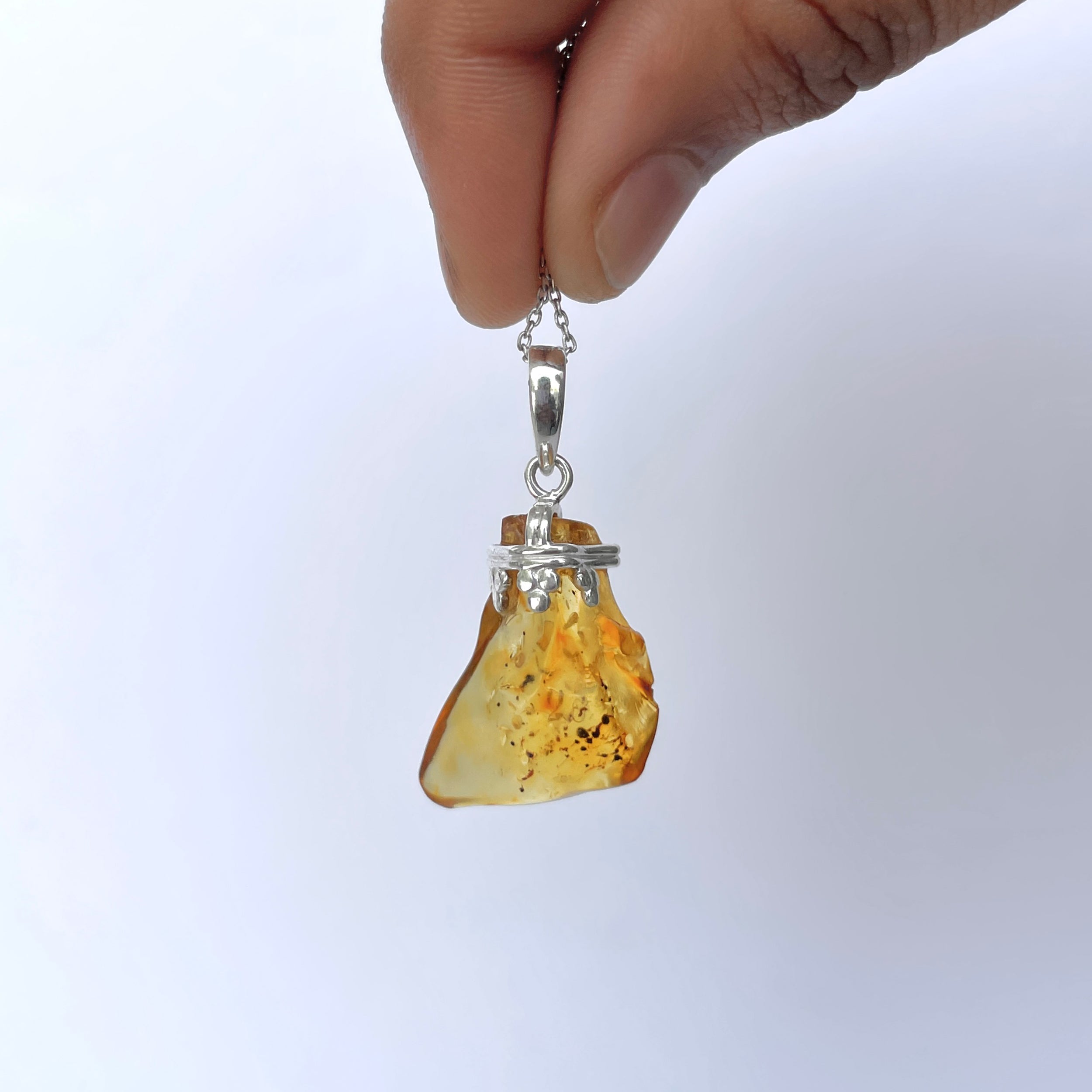 Amber Pendant-(AMB-P-123.)