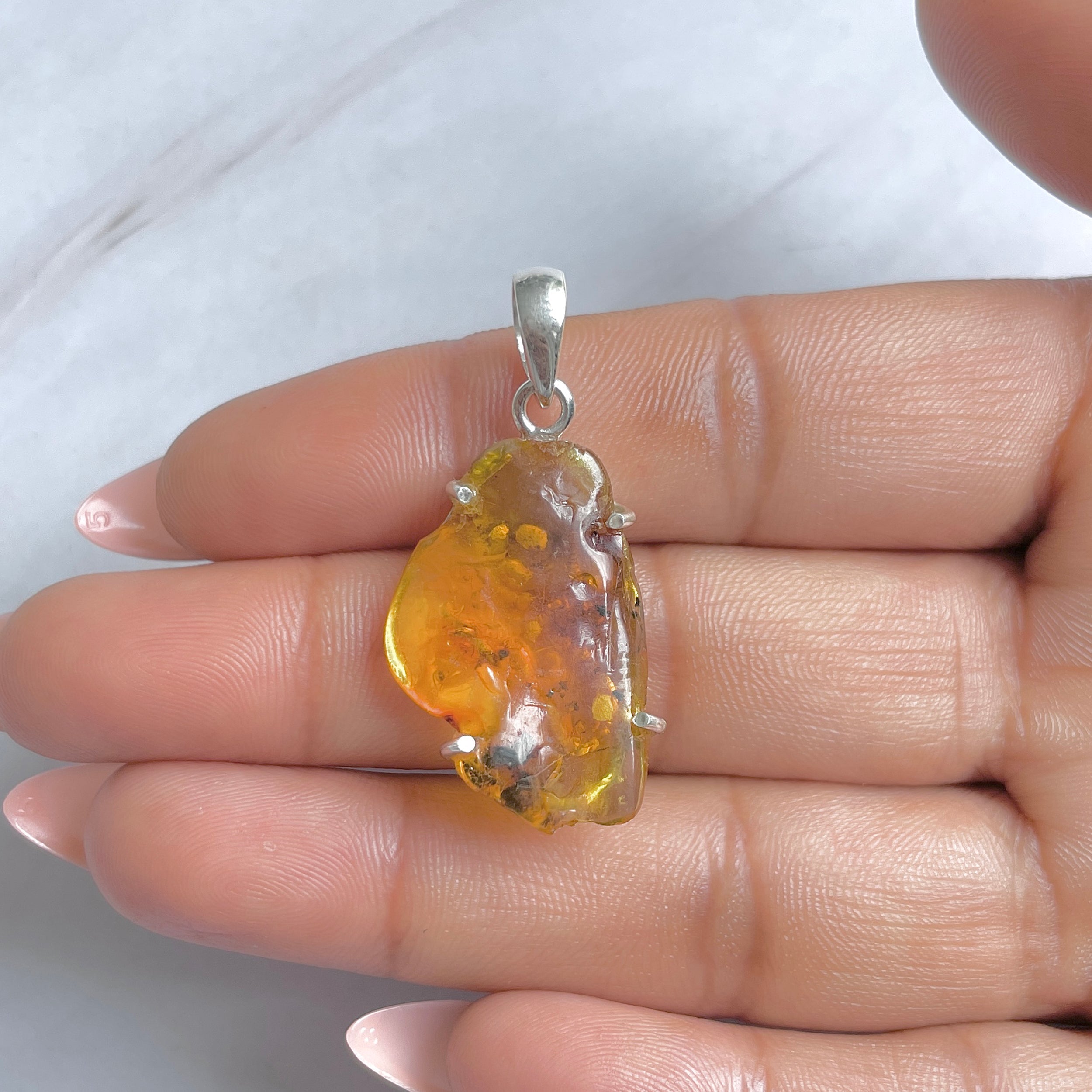 Amber Pendant-(AMB-P-124.)