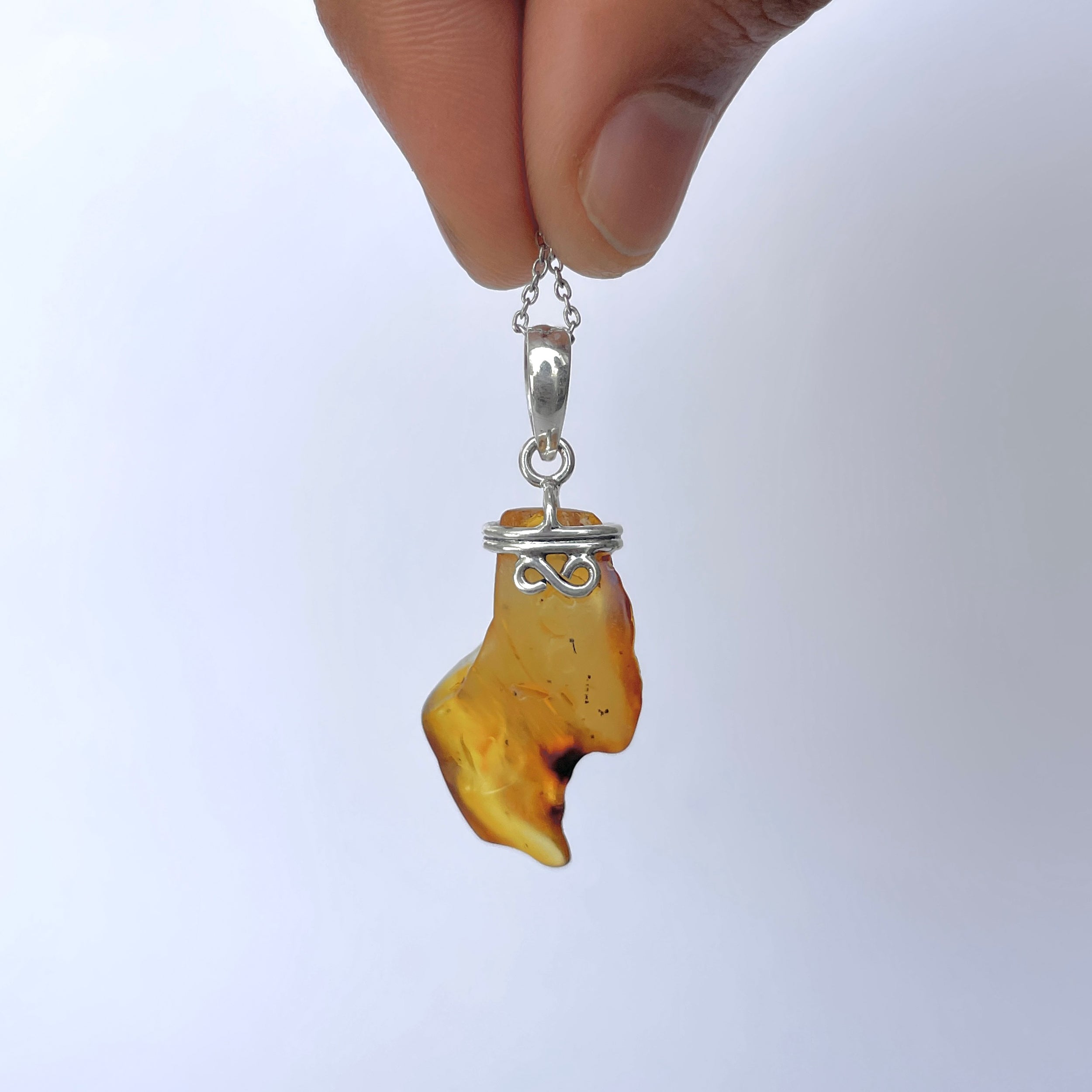 Amber Pendant-(AMB-P-125.)