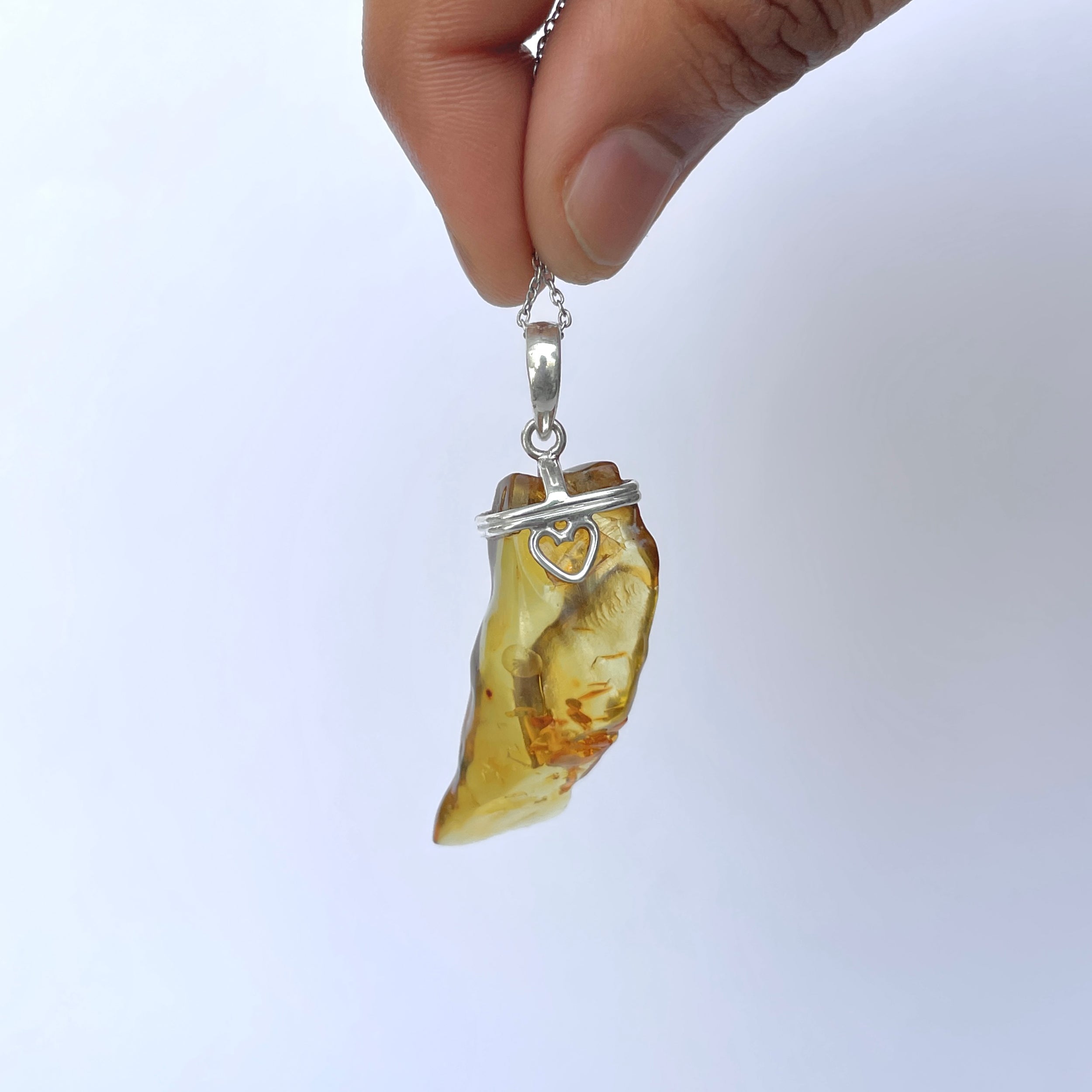 Amber Pendant-(AMB-P-129.)