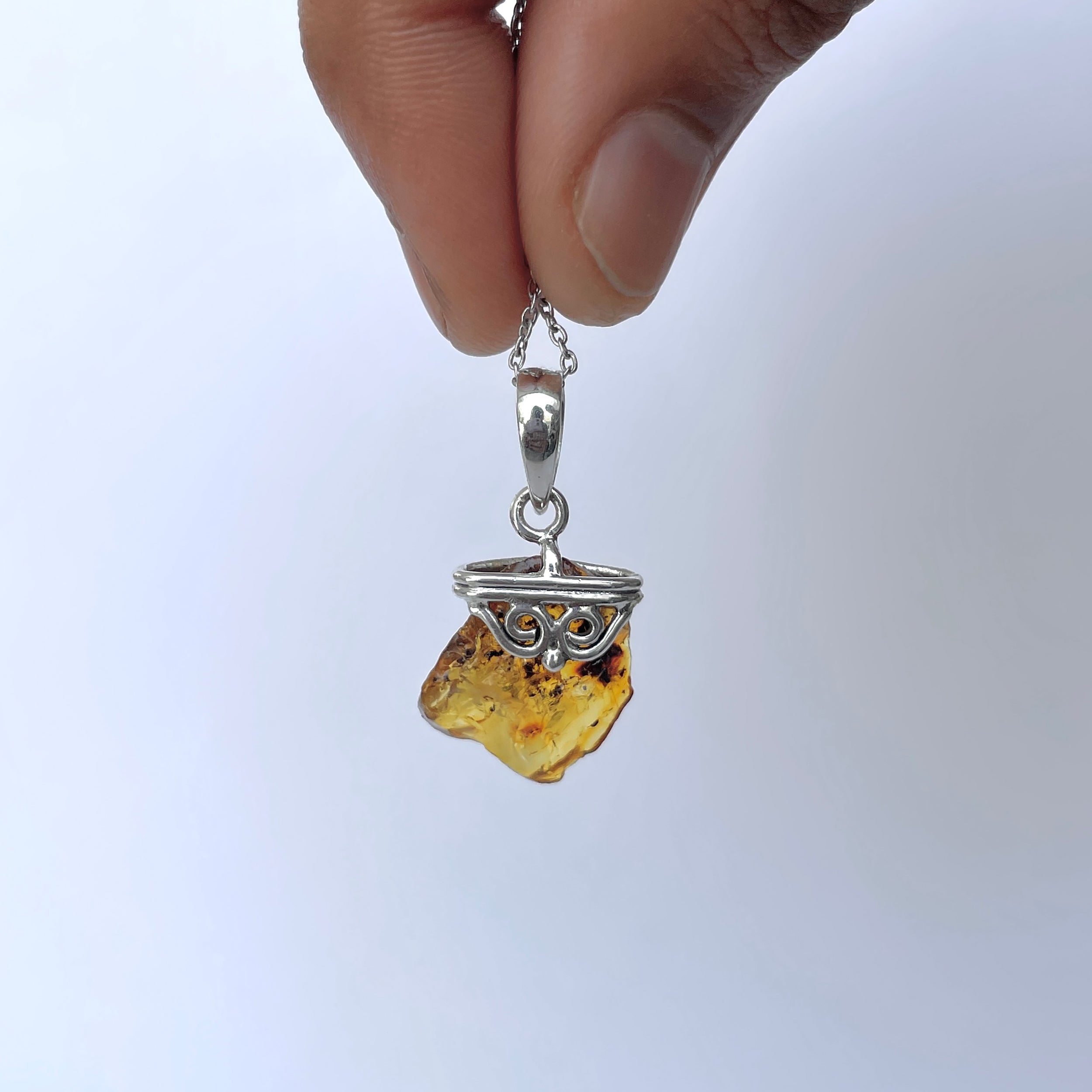 Amber Pendant-(AMB-P-134.)