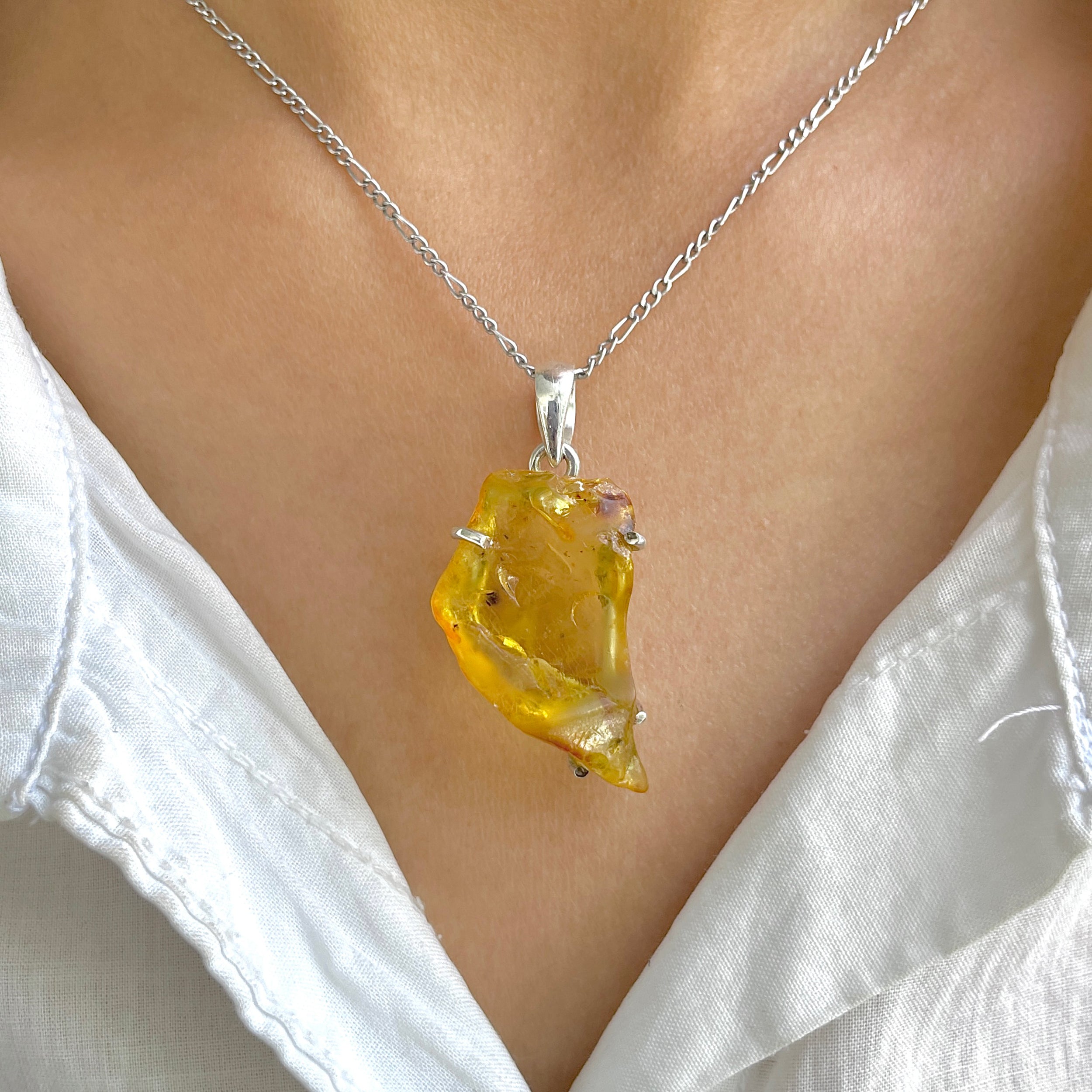 Amber Pendant-(AMB-P-137.)