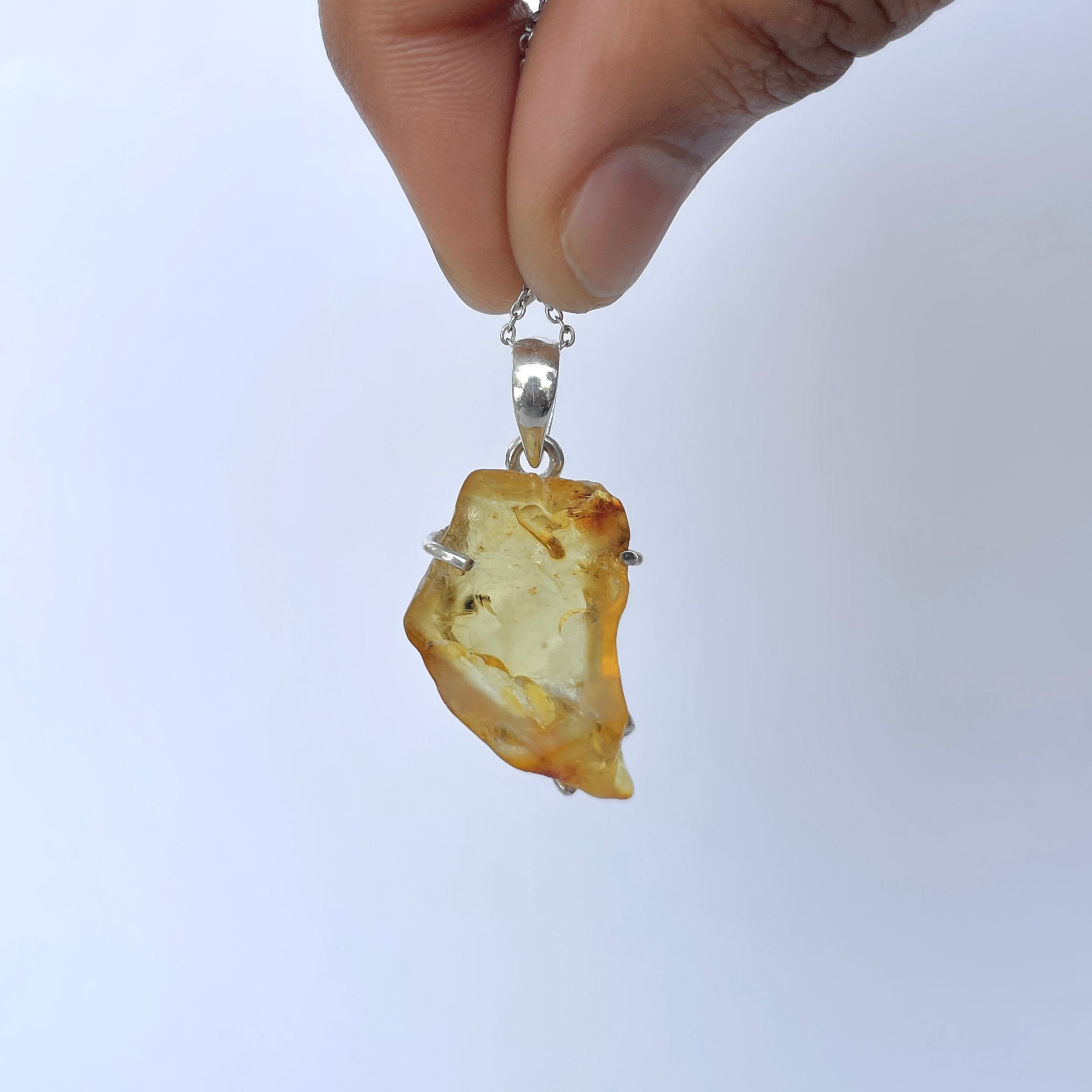Amber Pendant-(AMB-P-137.)