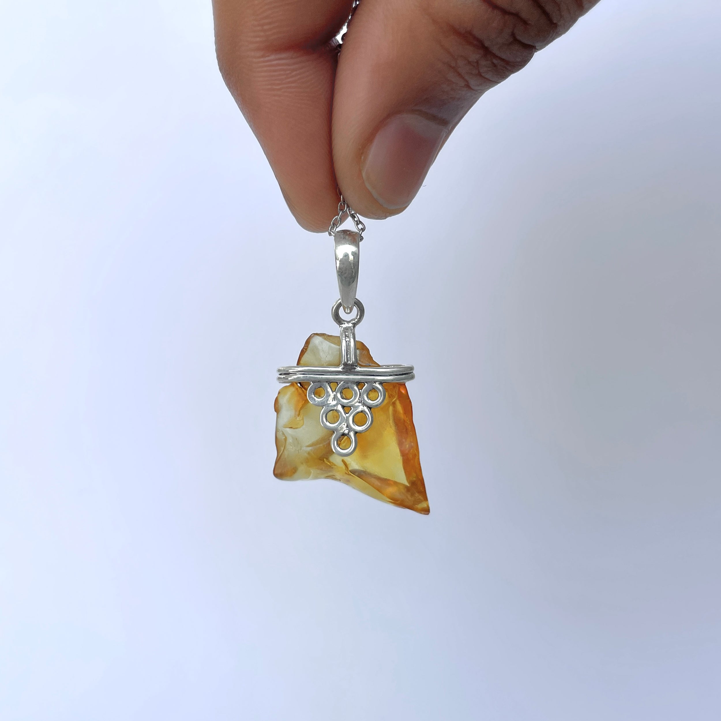Amber Pendant-(AMB-P-138.)