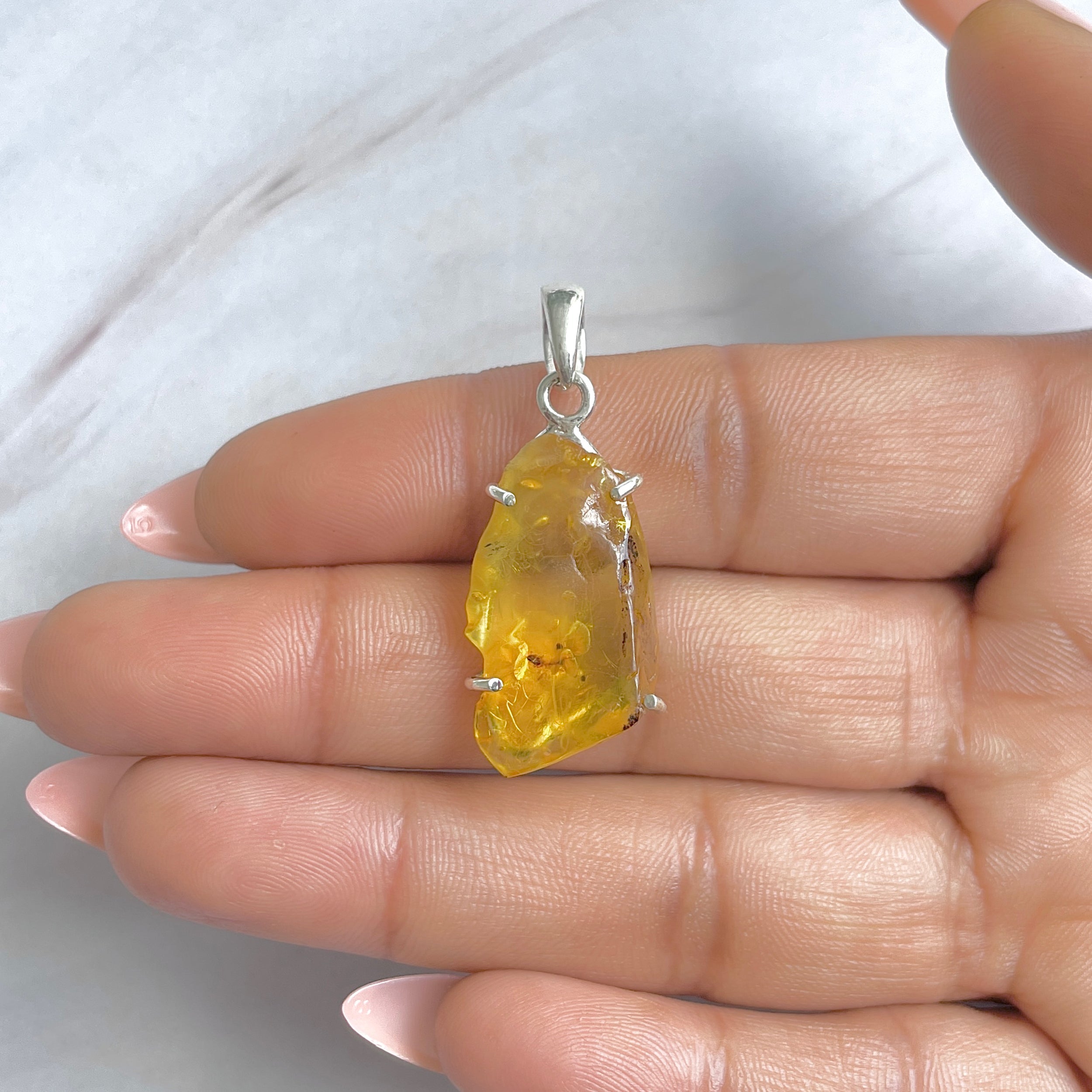 Amber Pendant-(AMB-P-139.)