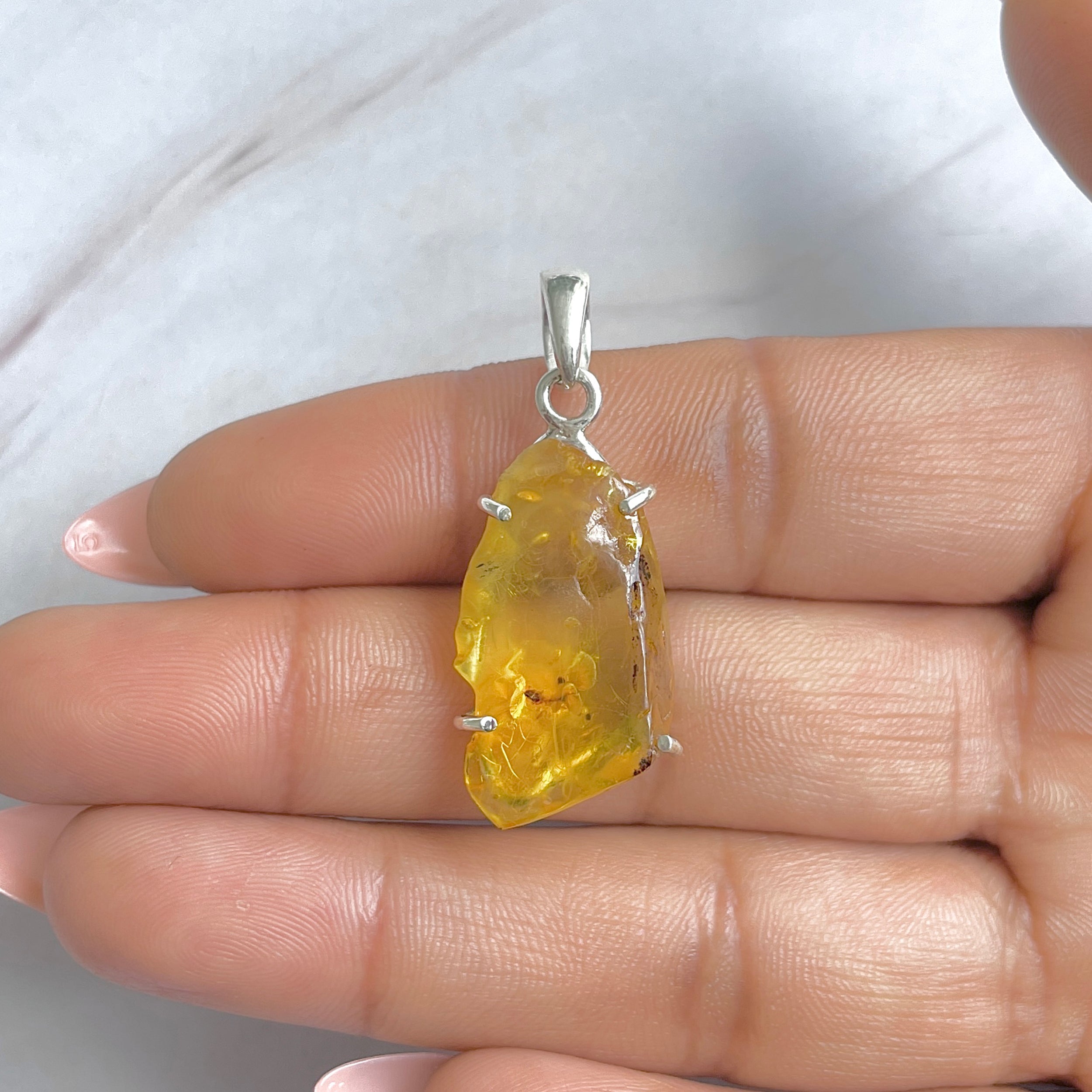 Amber Pendant-(AMB-P-139.)