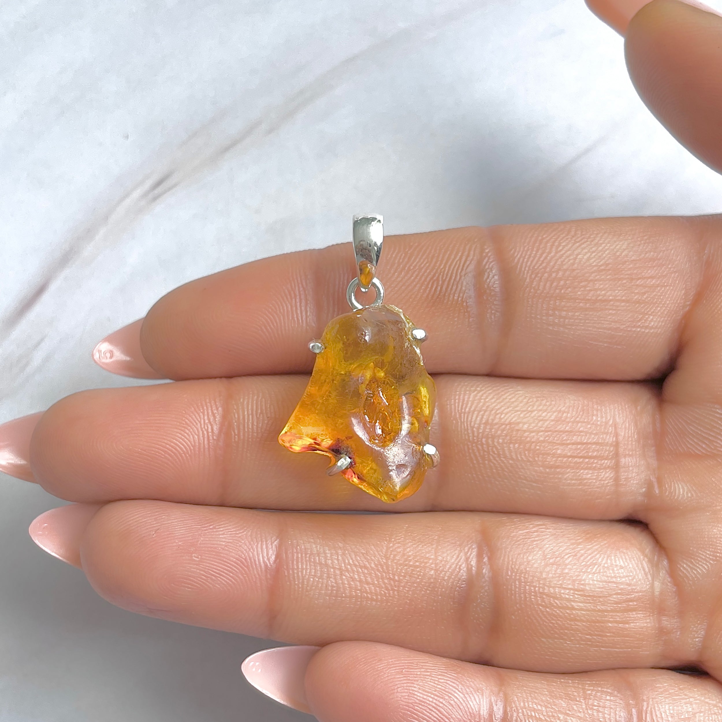 Amber Pendant-(AMB-P-140.)