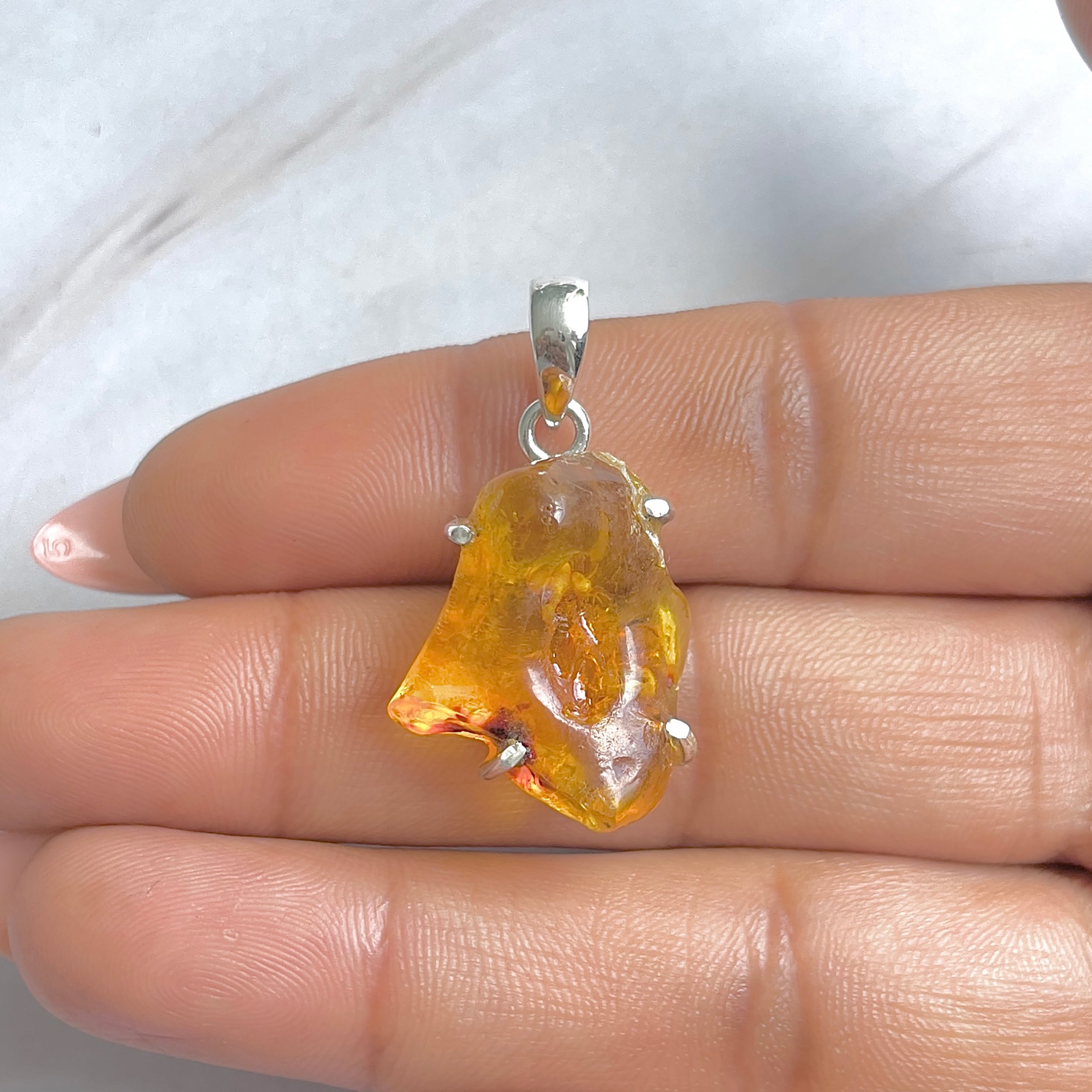 Amber Pendant-(AMB-P-140.)