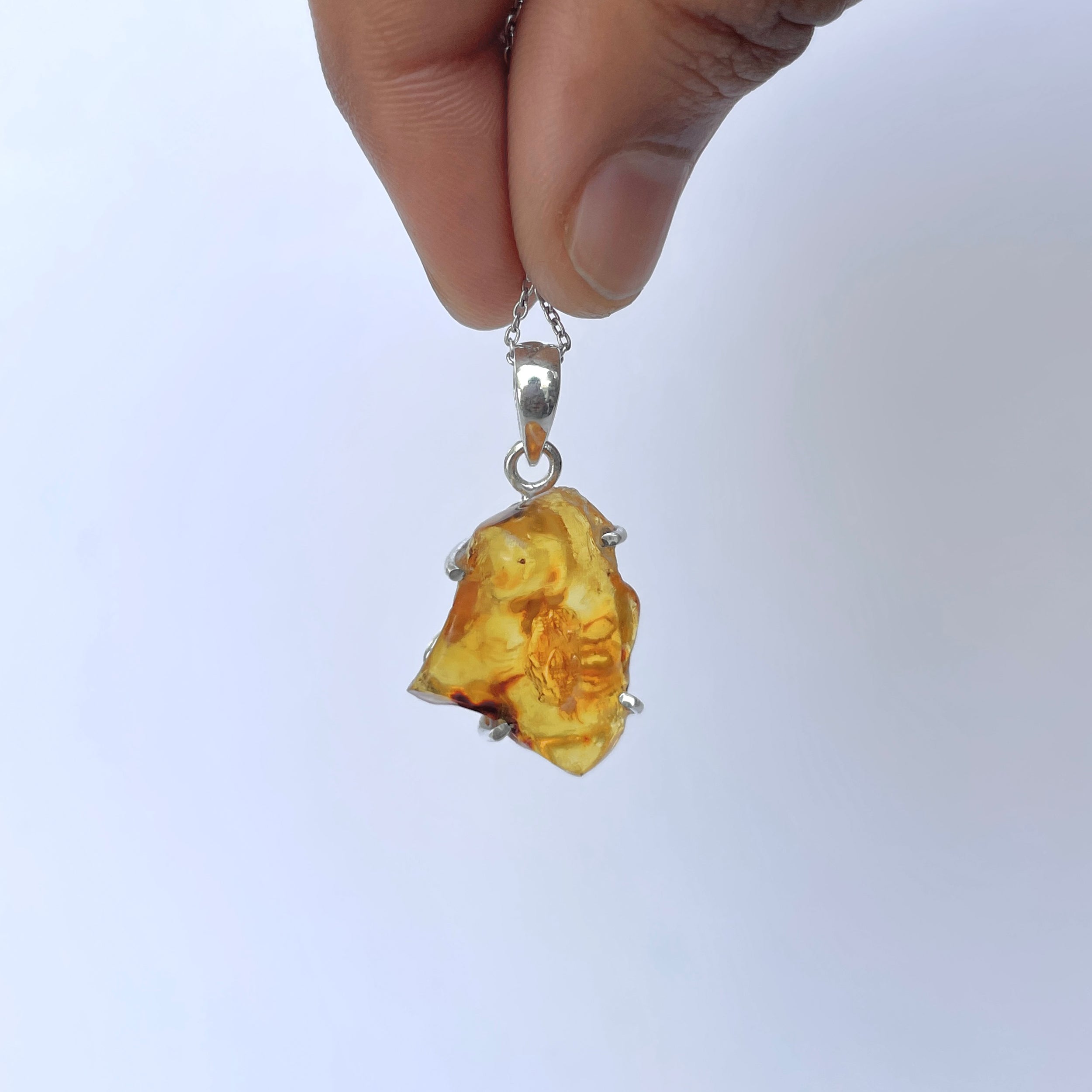 Amber Pendant-(AMB-P-140.)