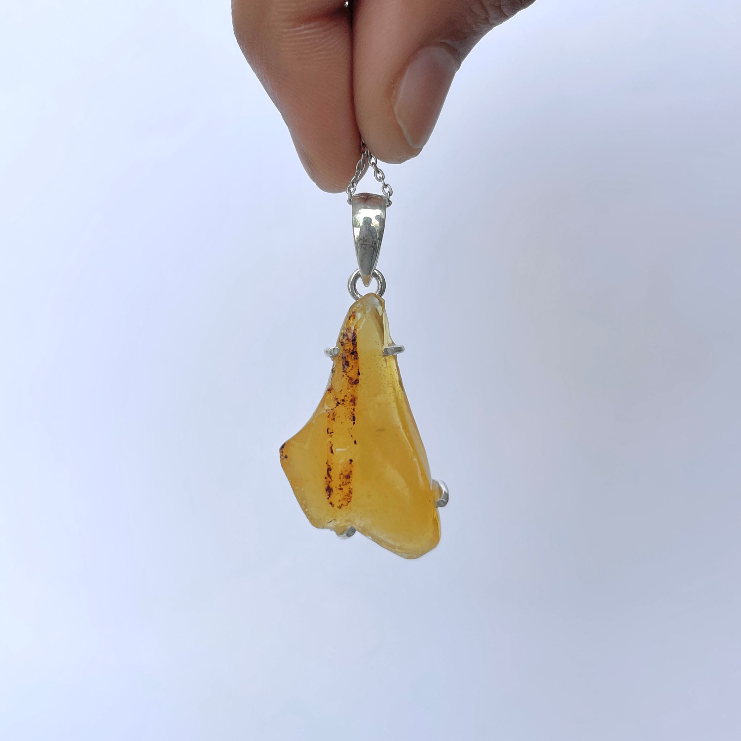 Amber Pendant-(AMB-P-146.)