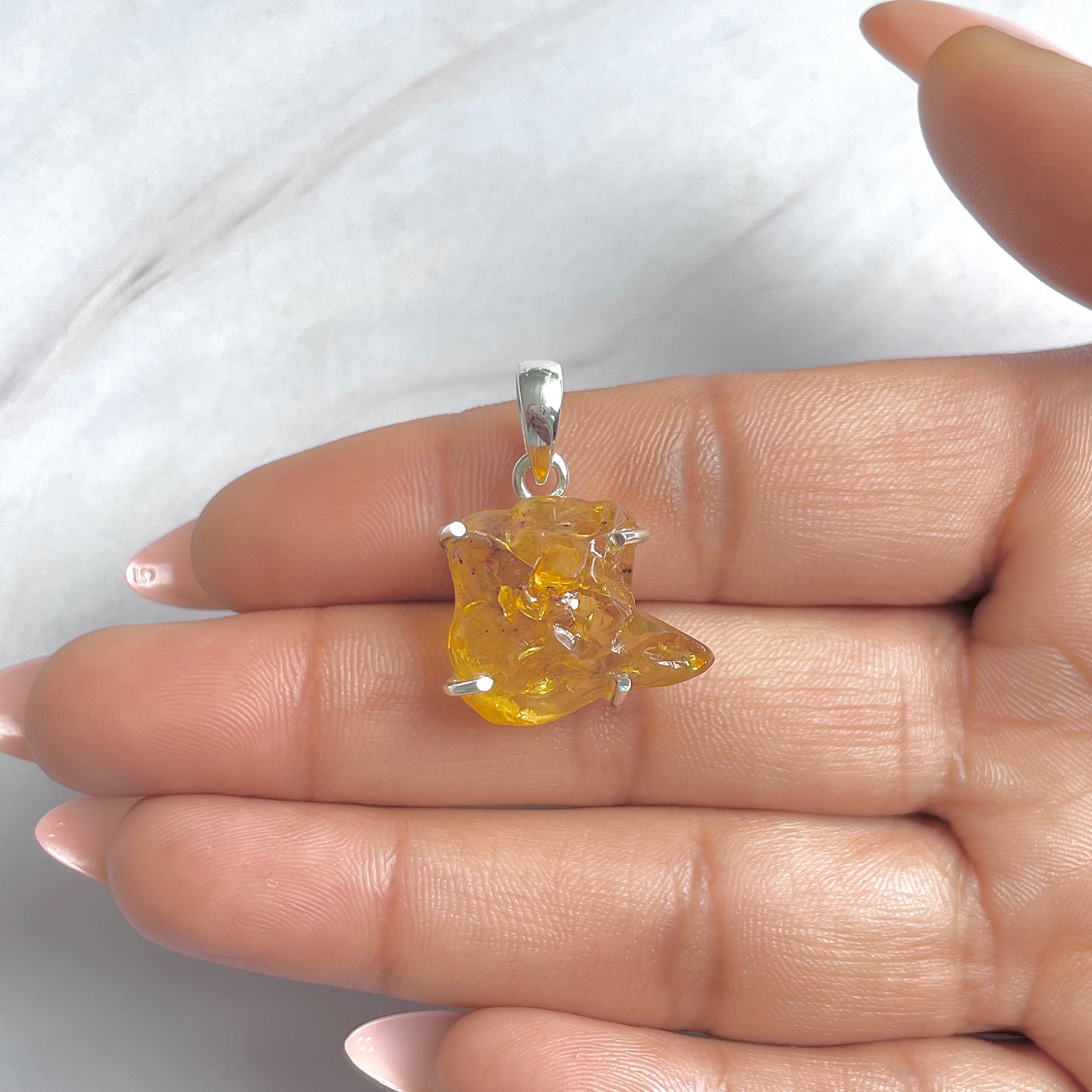 Amber Pendant-(AMB-P-149.)