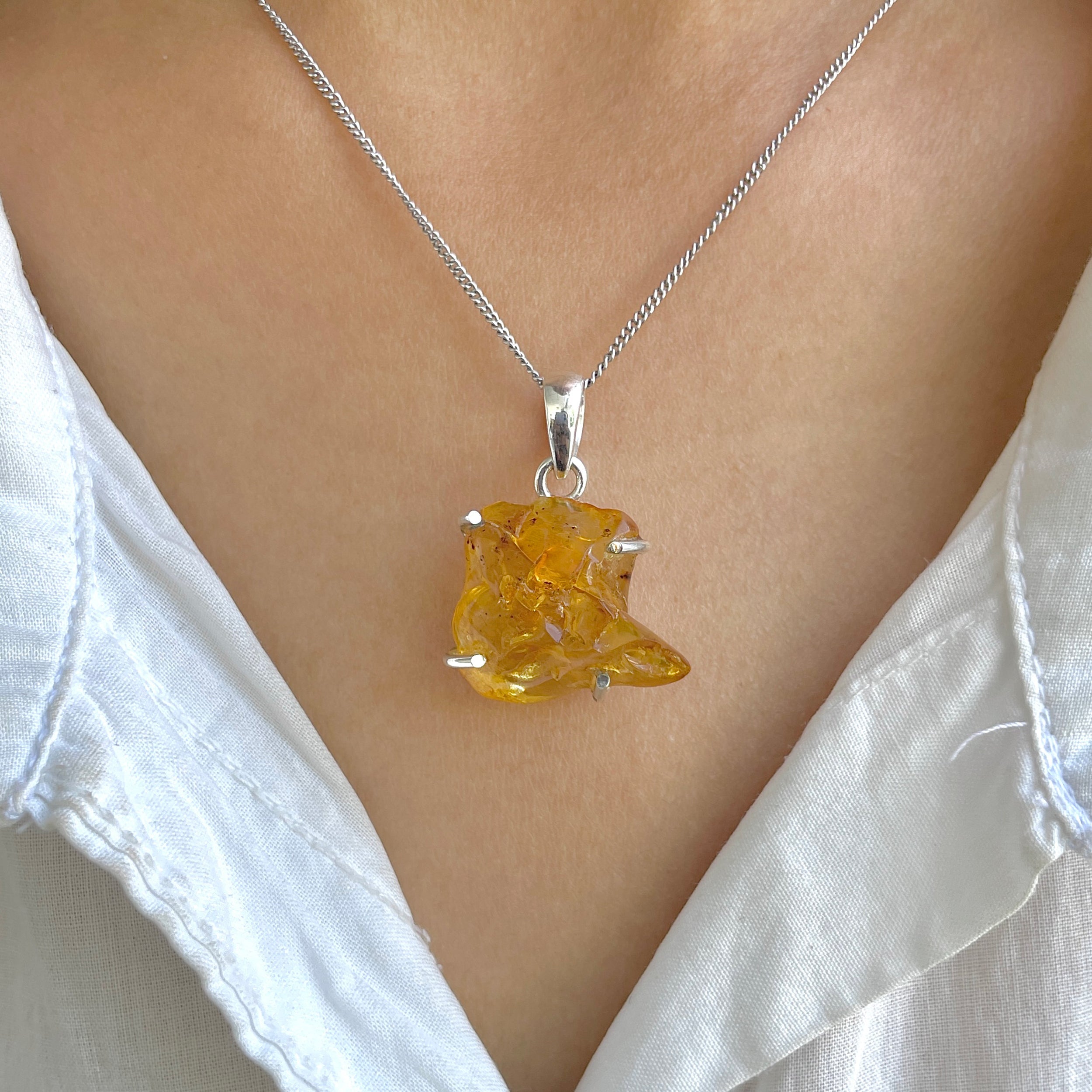 Amber Pendant-(AMB-P-149.)