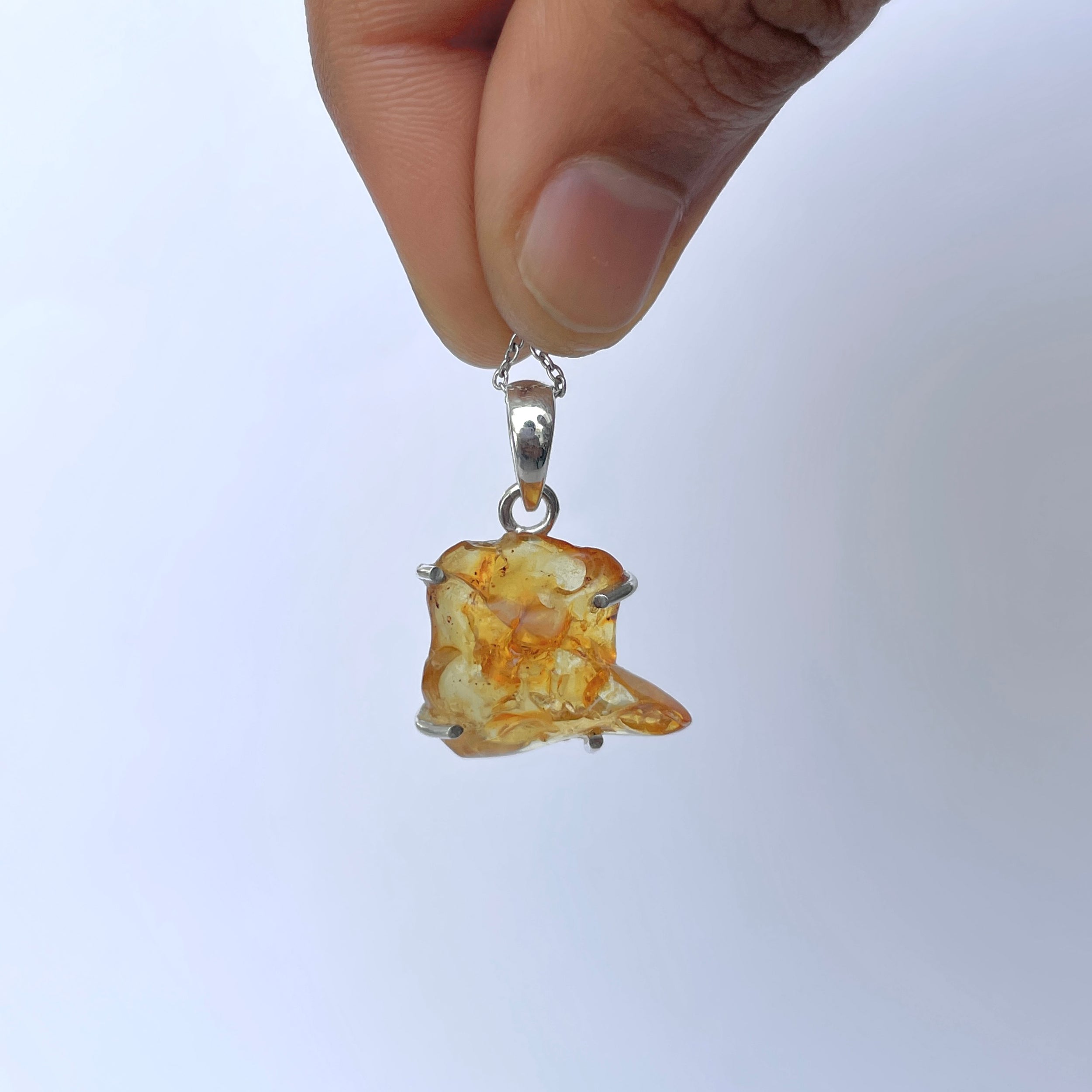 Amber Pendant-(AMB-P-149.)
