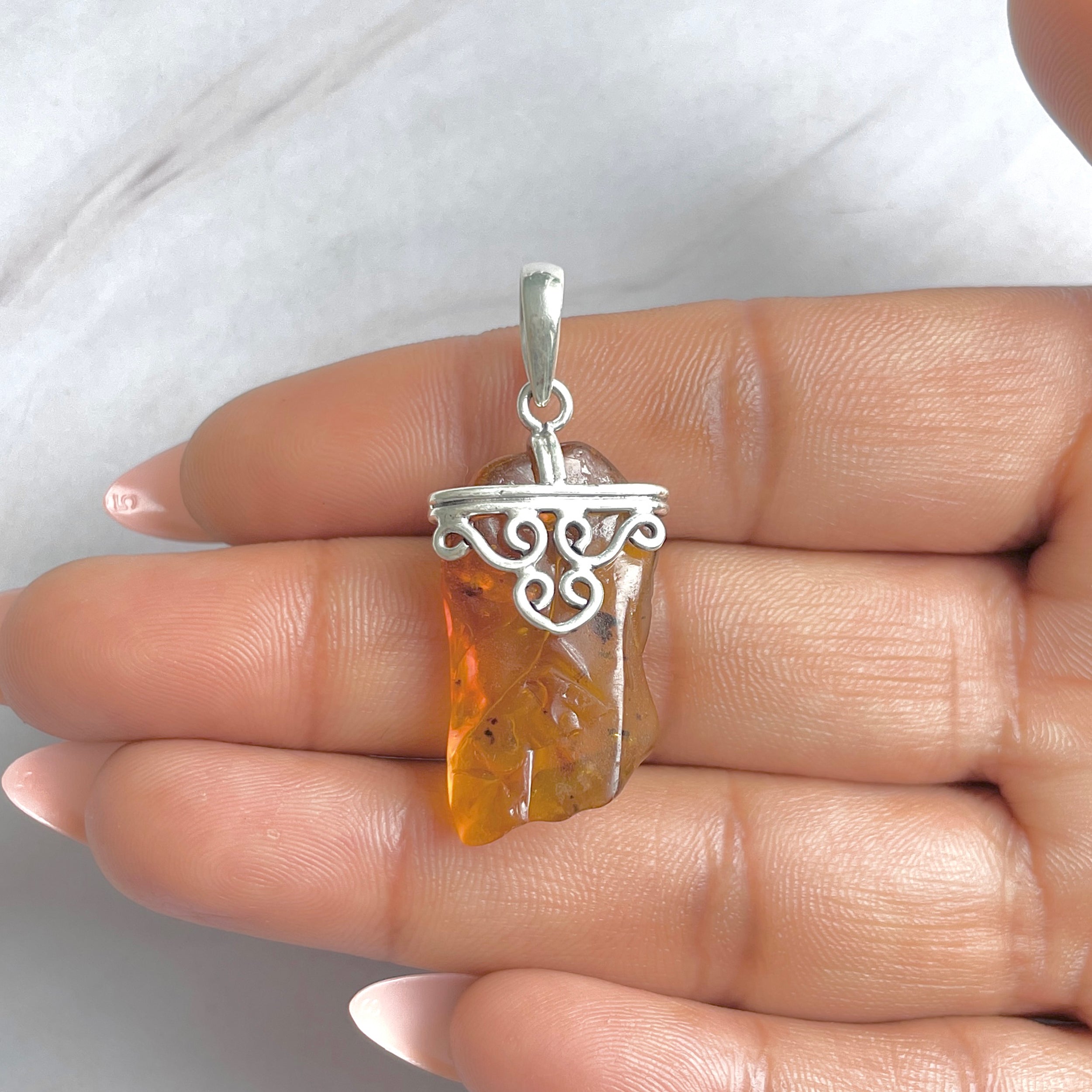 Amber Pendant-(AMB-P-94.)