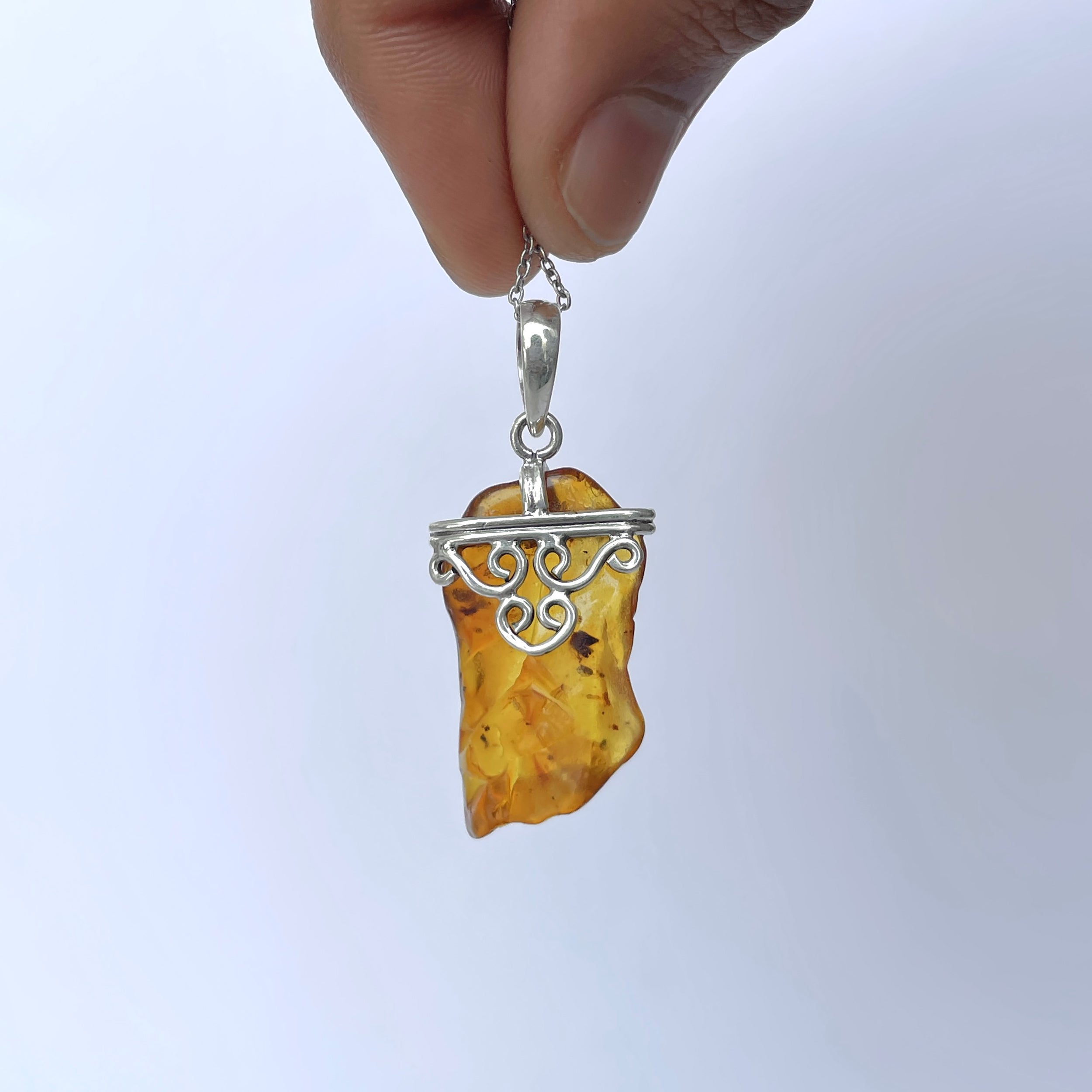 Amber Pendant-(AMB-P-94.)