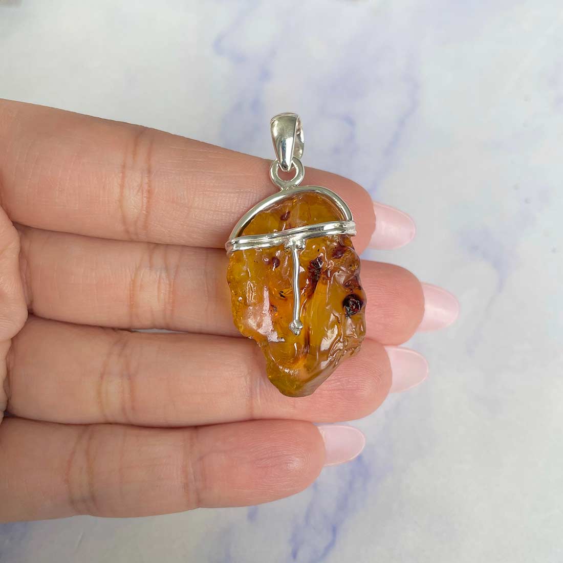 Amber Pendant-(AMB-P-21.)