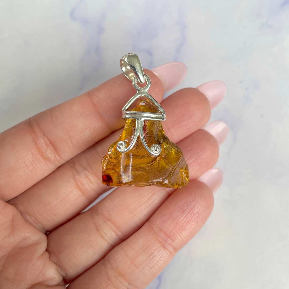 Amber Pendant-(AMB-P-32.)