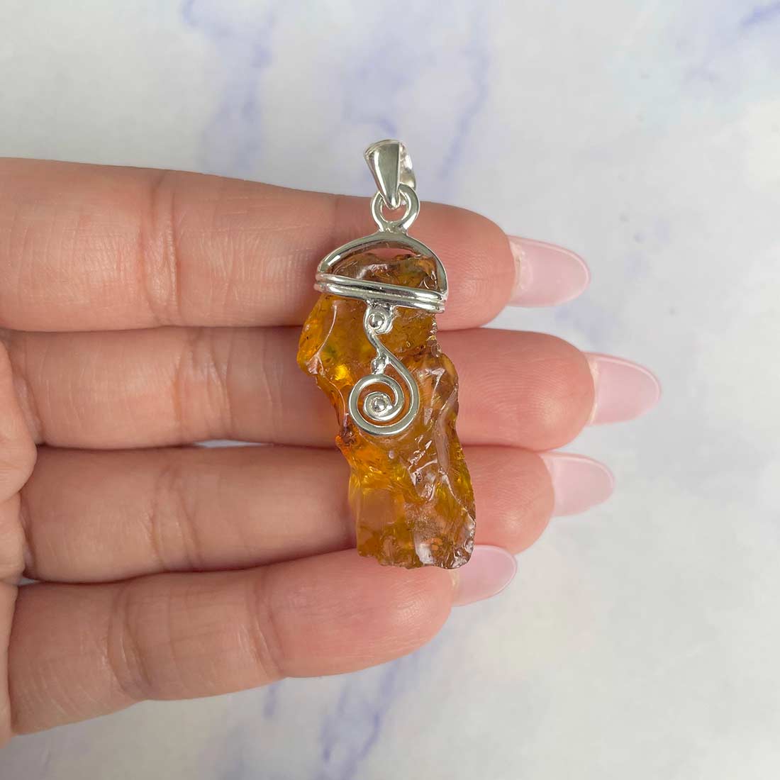 Amber Pendant-(AMB-P-35.)