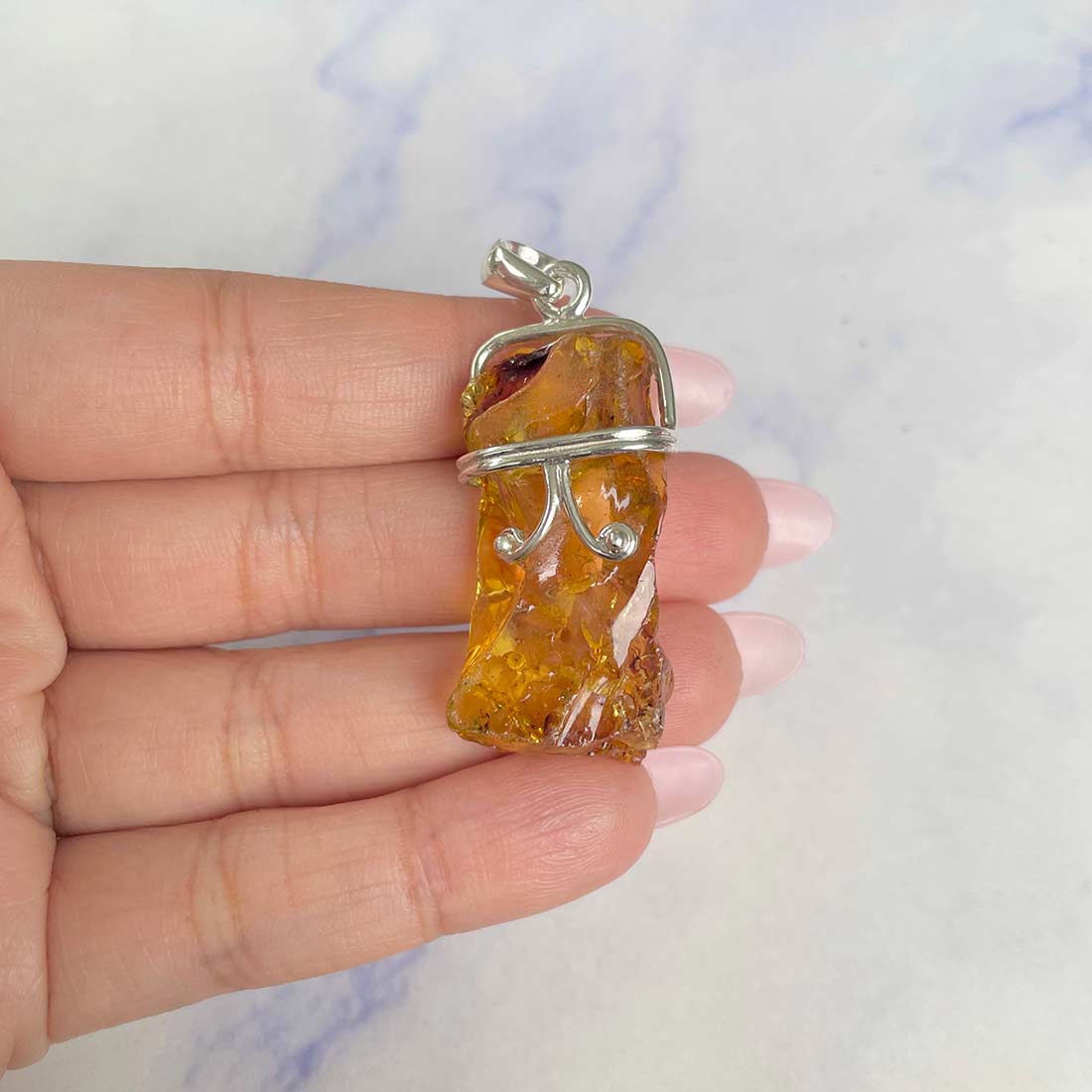 Amber Pendant-(AMB-P-4.)