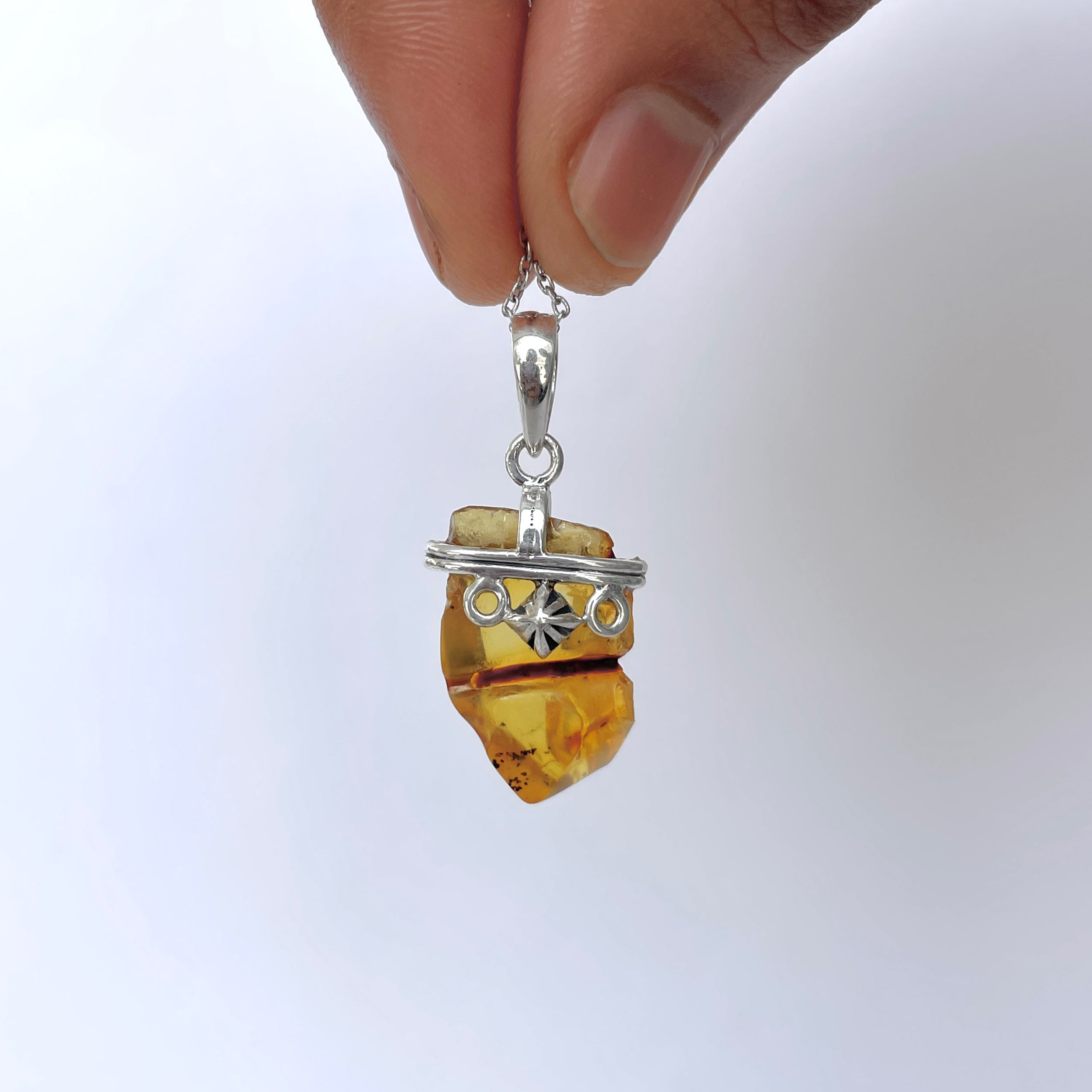 Amber Pendant-(AMB-P-45.)