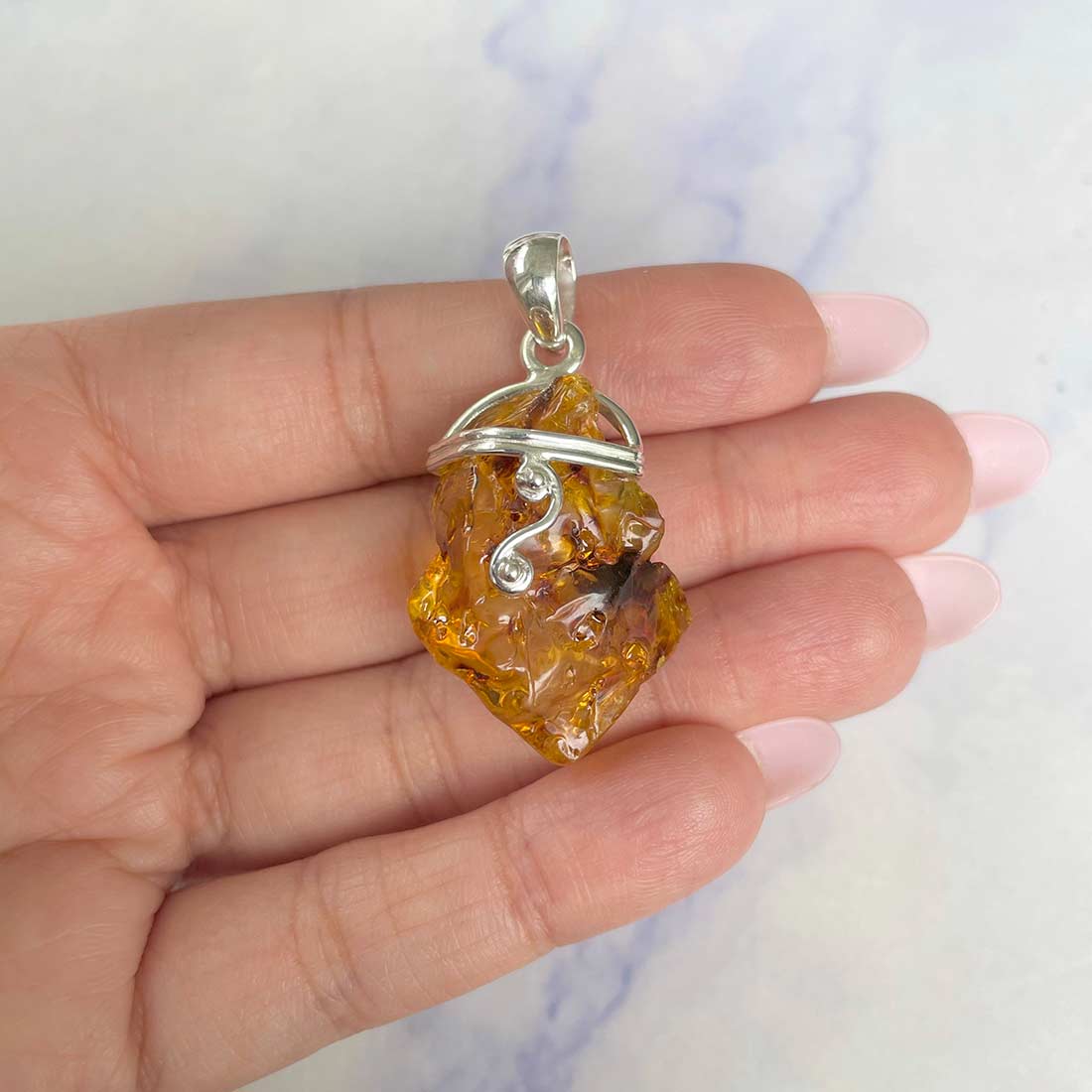 Amber Pendant-(AMB-P-5.)