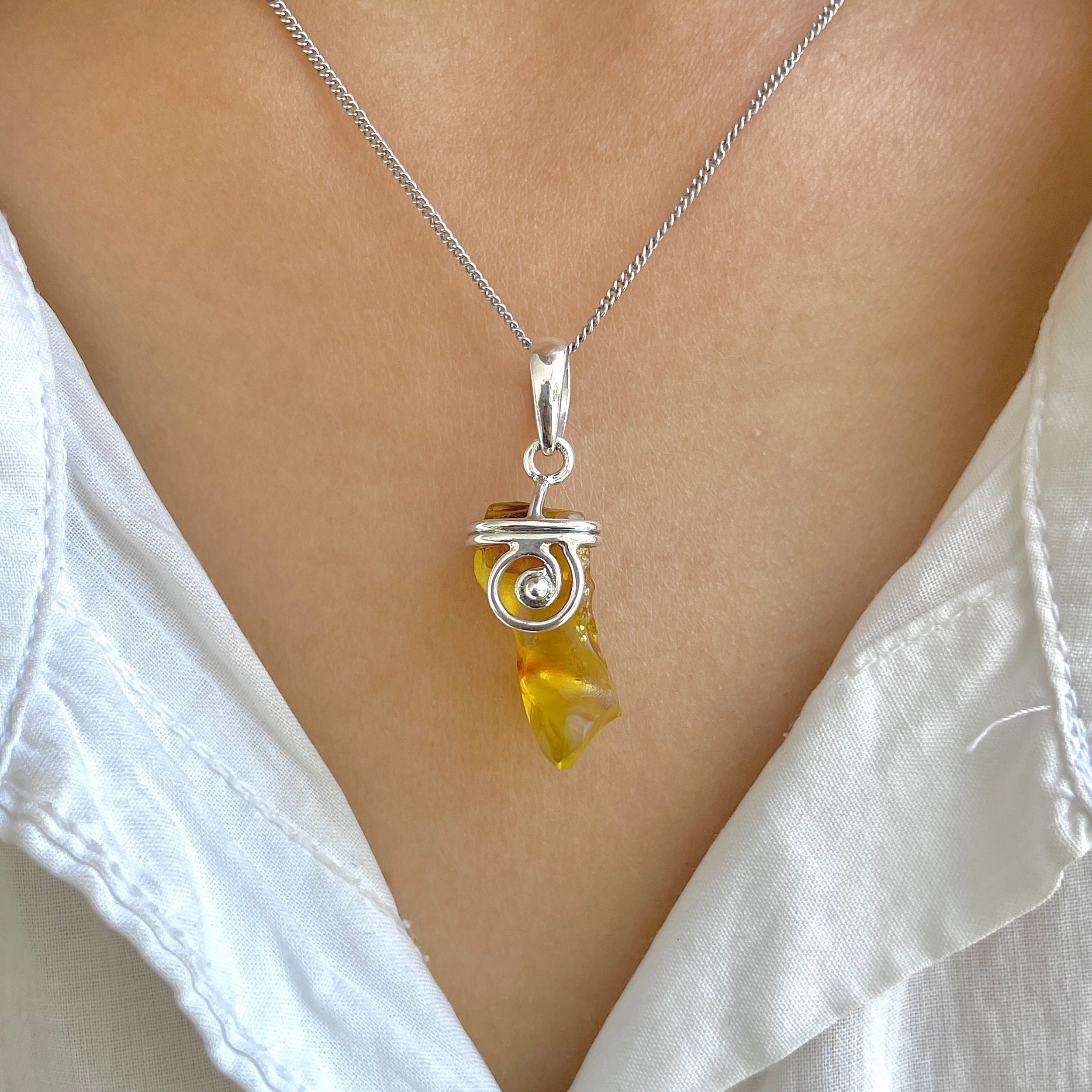 Amber Pendant-(AMB-P-50.)