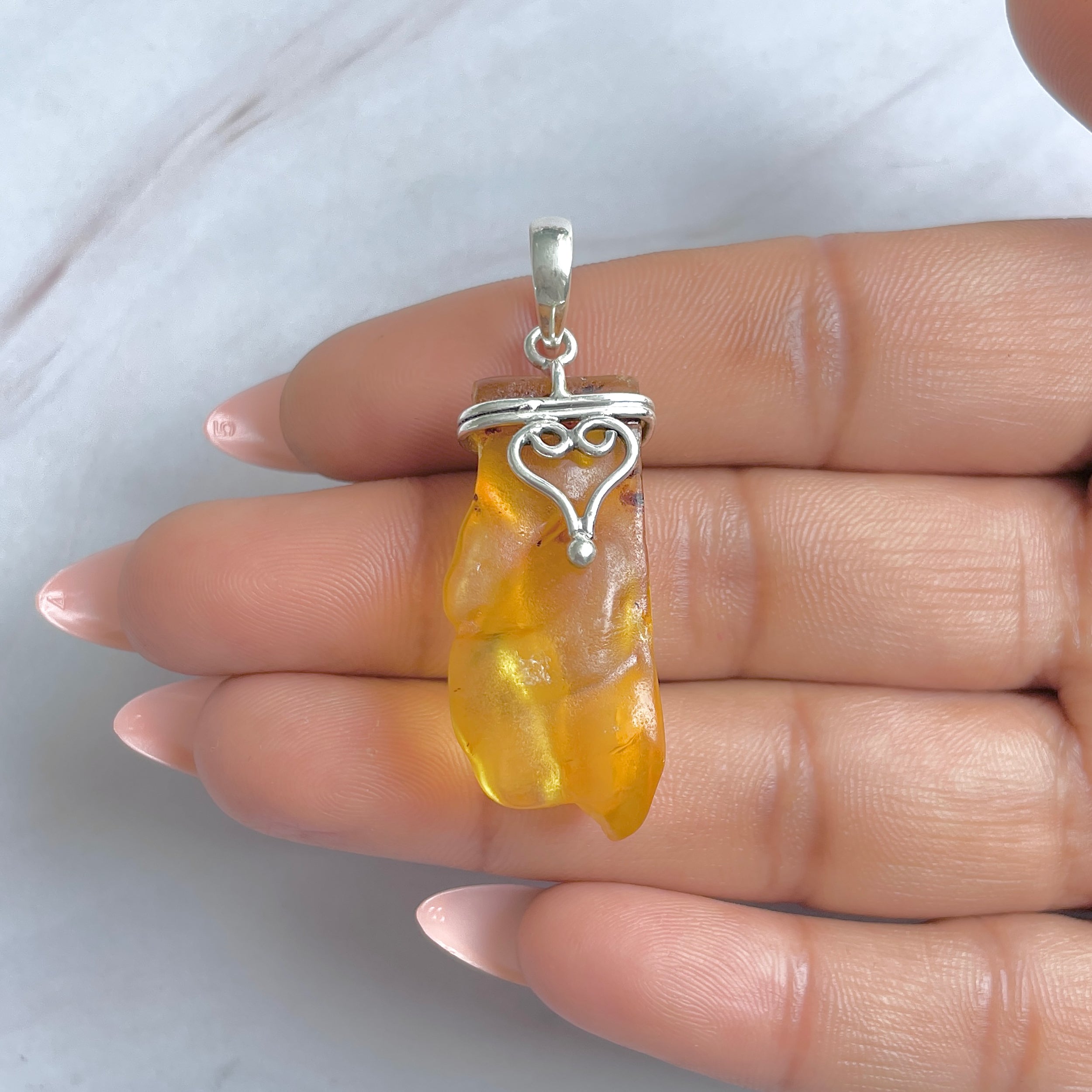 Amber Pendant-(AMB-P-52.)