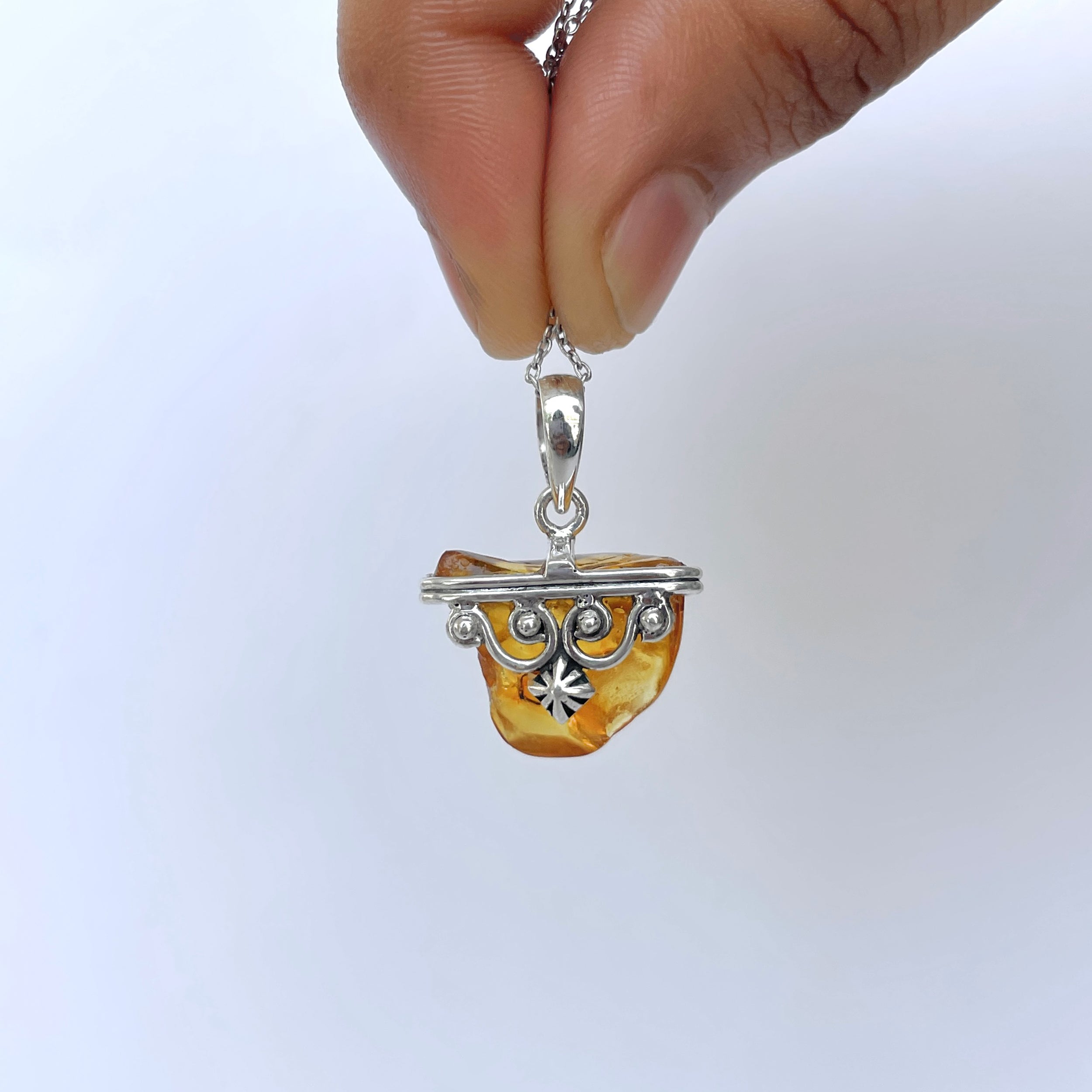 Amber Pendant-(AMB-P-53.)