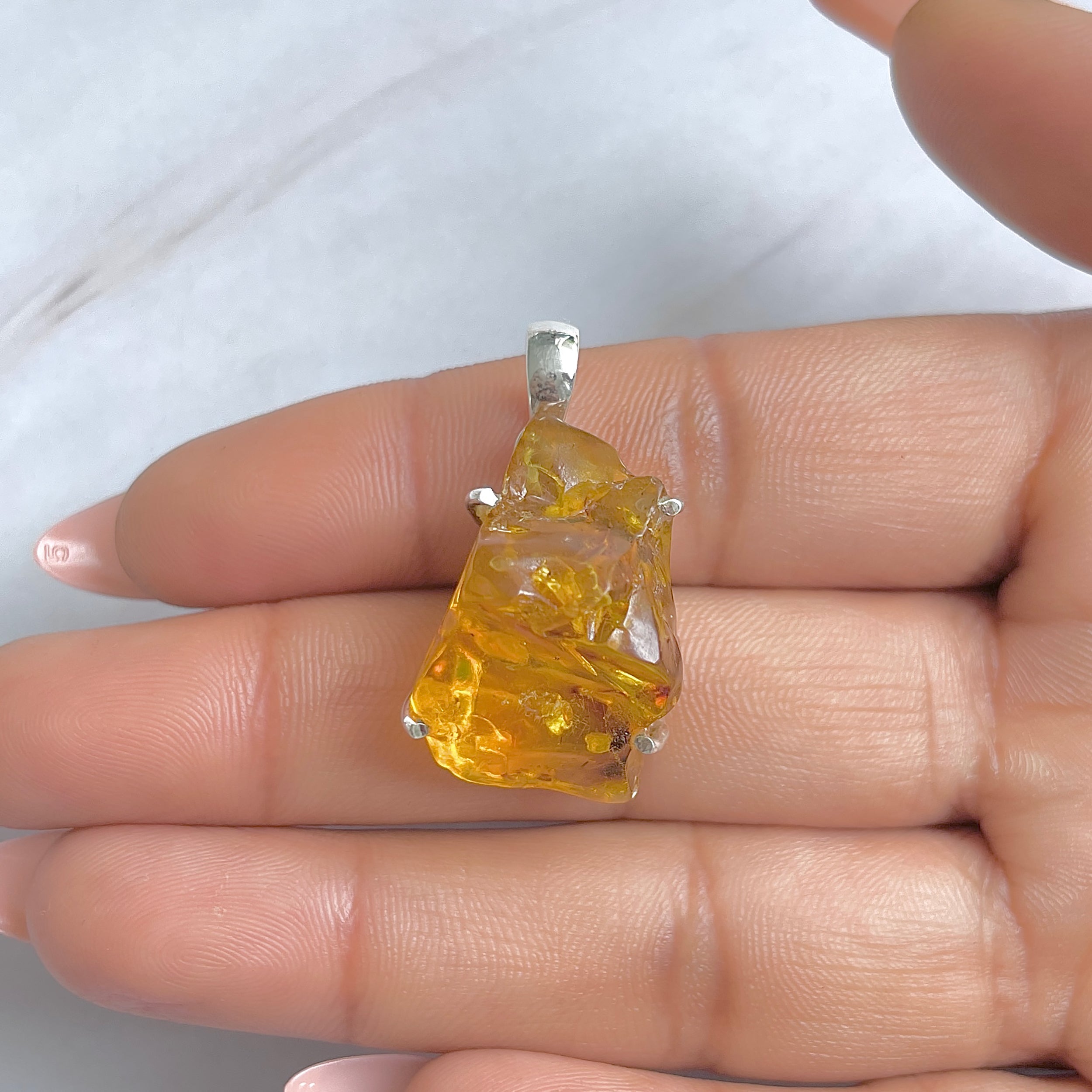 Amber Pendant-(AMB-P-54.)