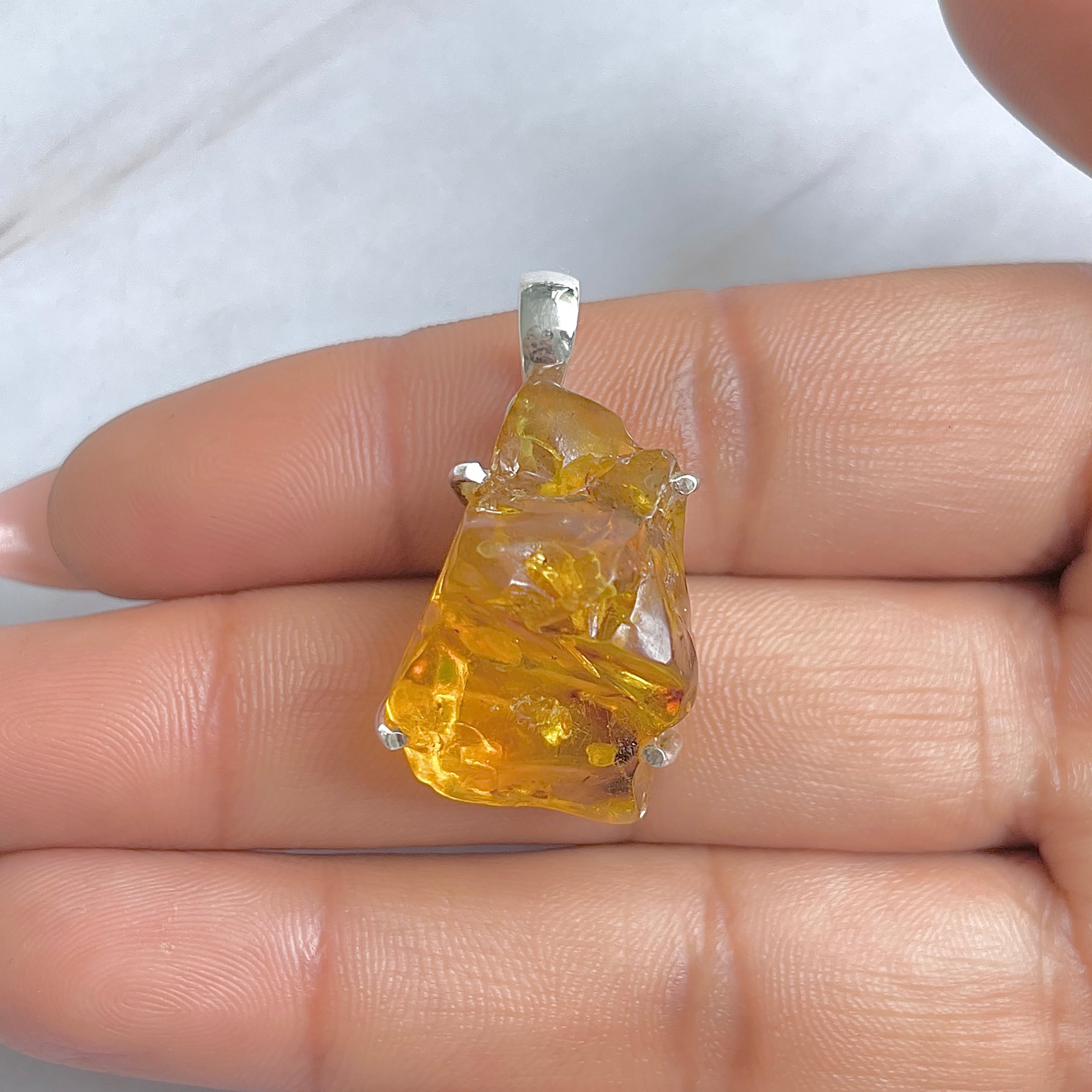 Amber Pendant-(AMB-P-54.)