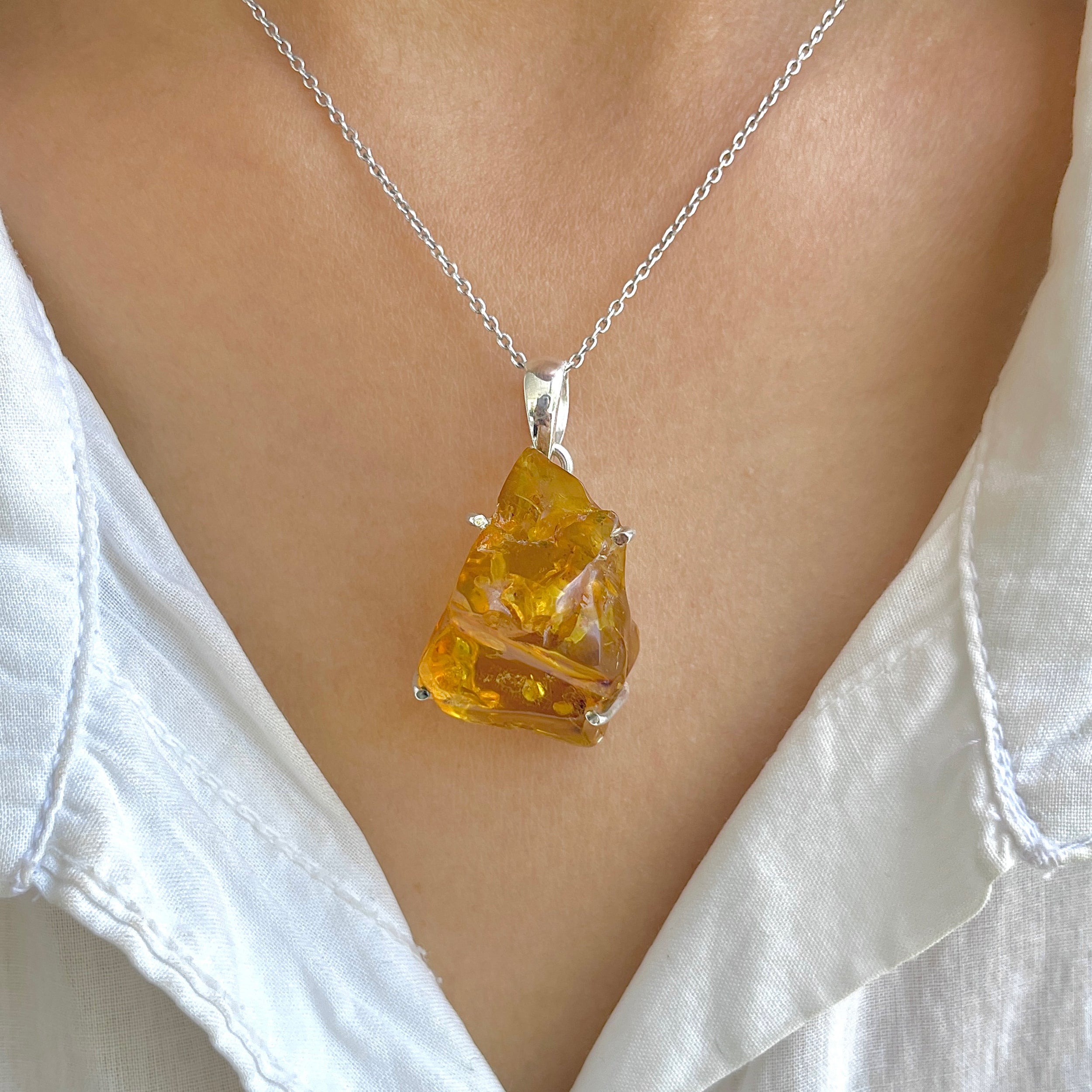 Amber Pendant-(AMB-P-54.)