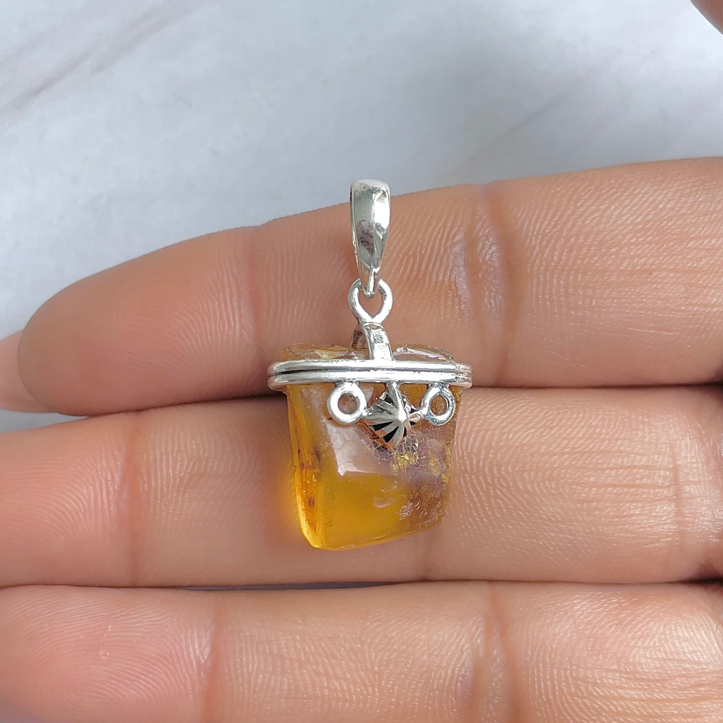Amber Pendant-(AMB-P-56.)