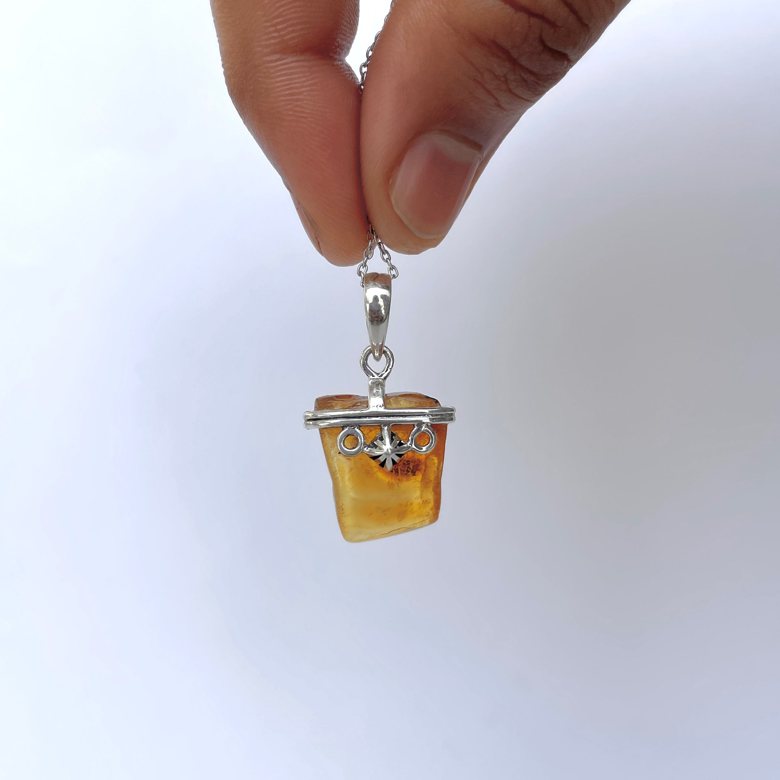 Amber Pendant-(AMB-P-56.)